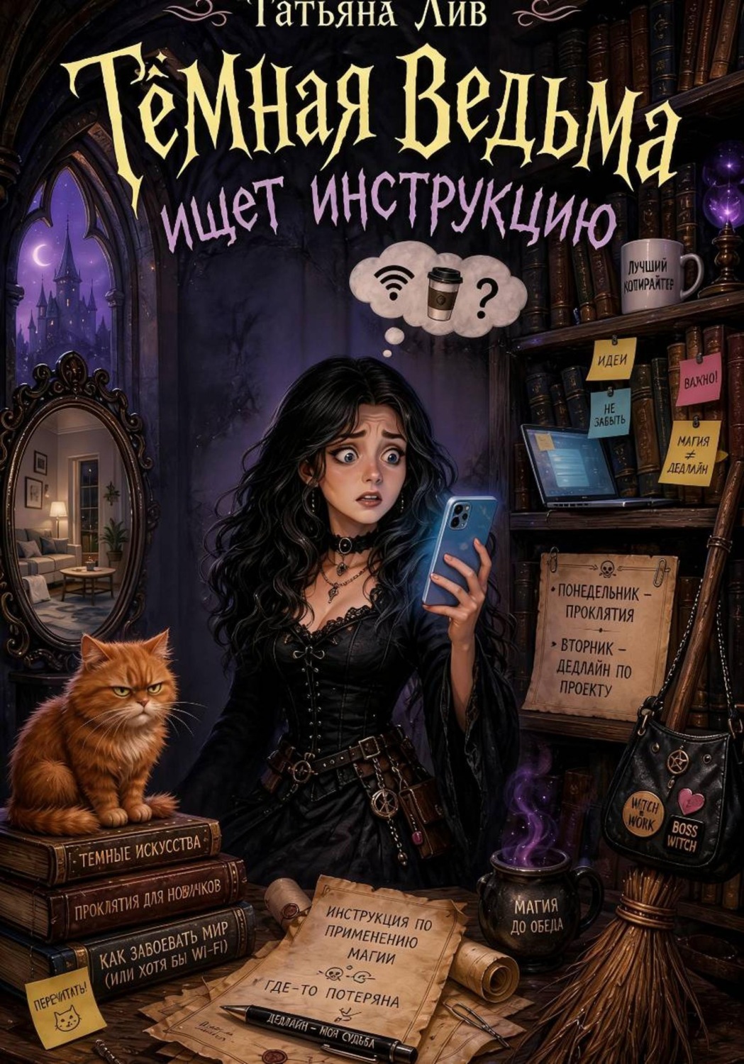 Обложка книги «Темная ведьма ищет инструкцию»