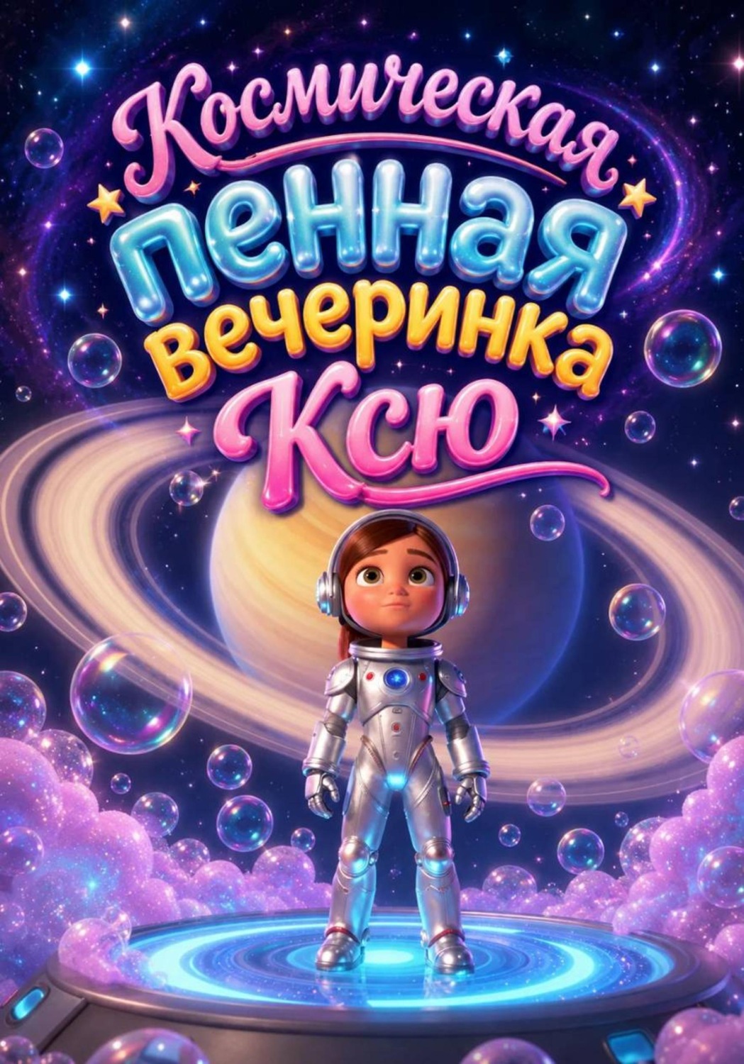 Обложка книги «Космическая пенная вечеринка Ксю»