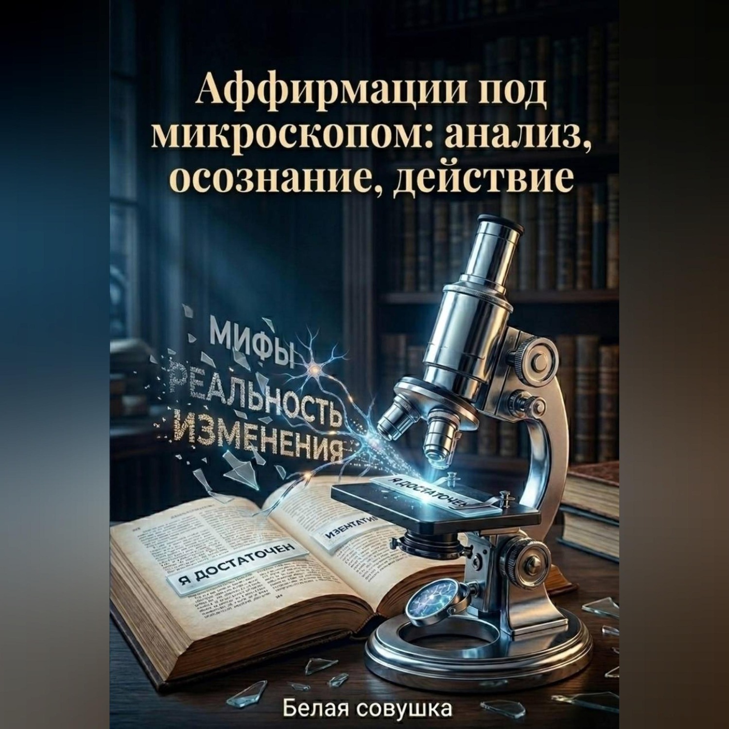 Обложка книги «Аффирмации под микроскопом: анализ, осознание, действие»