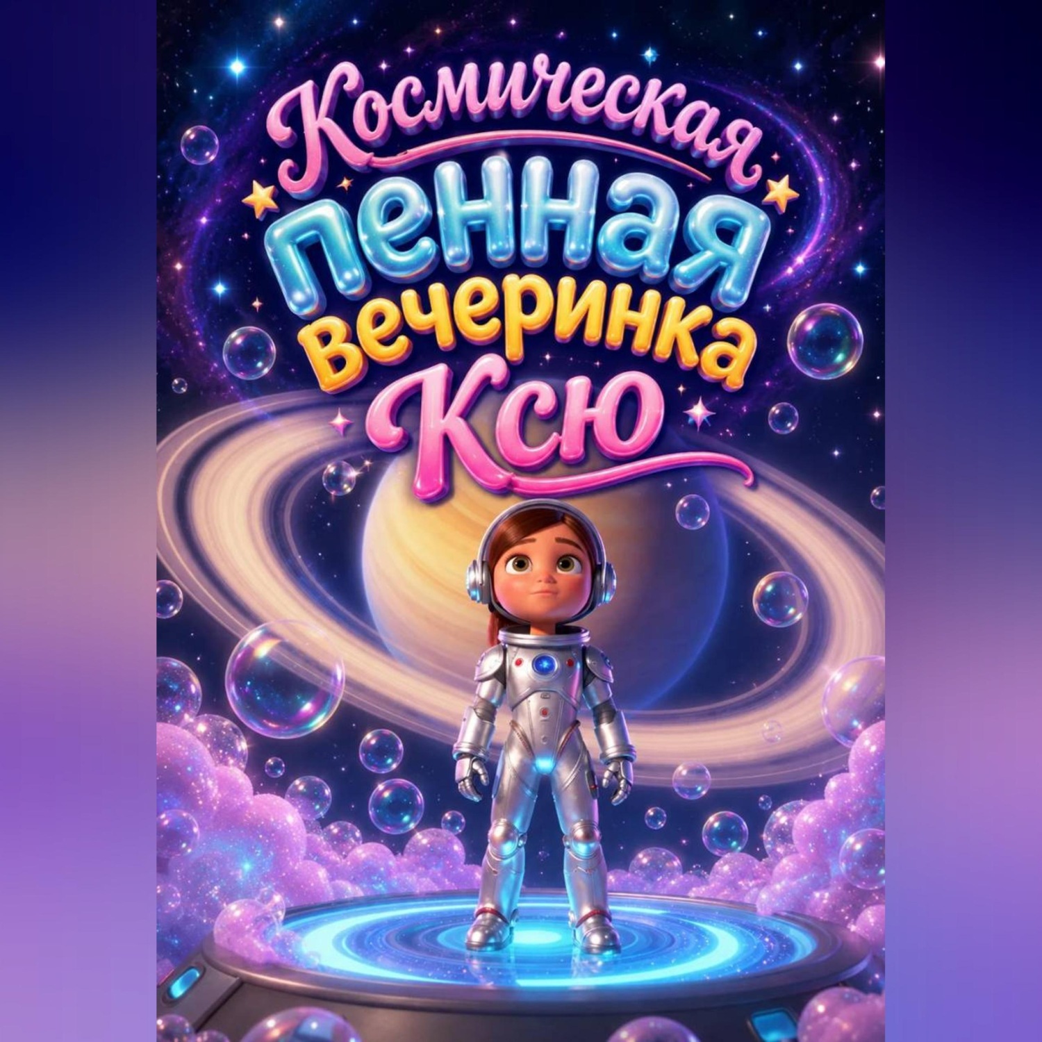 Обложка книги «Космическая пенная вечеринка Ксю»