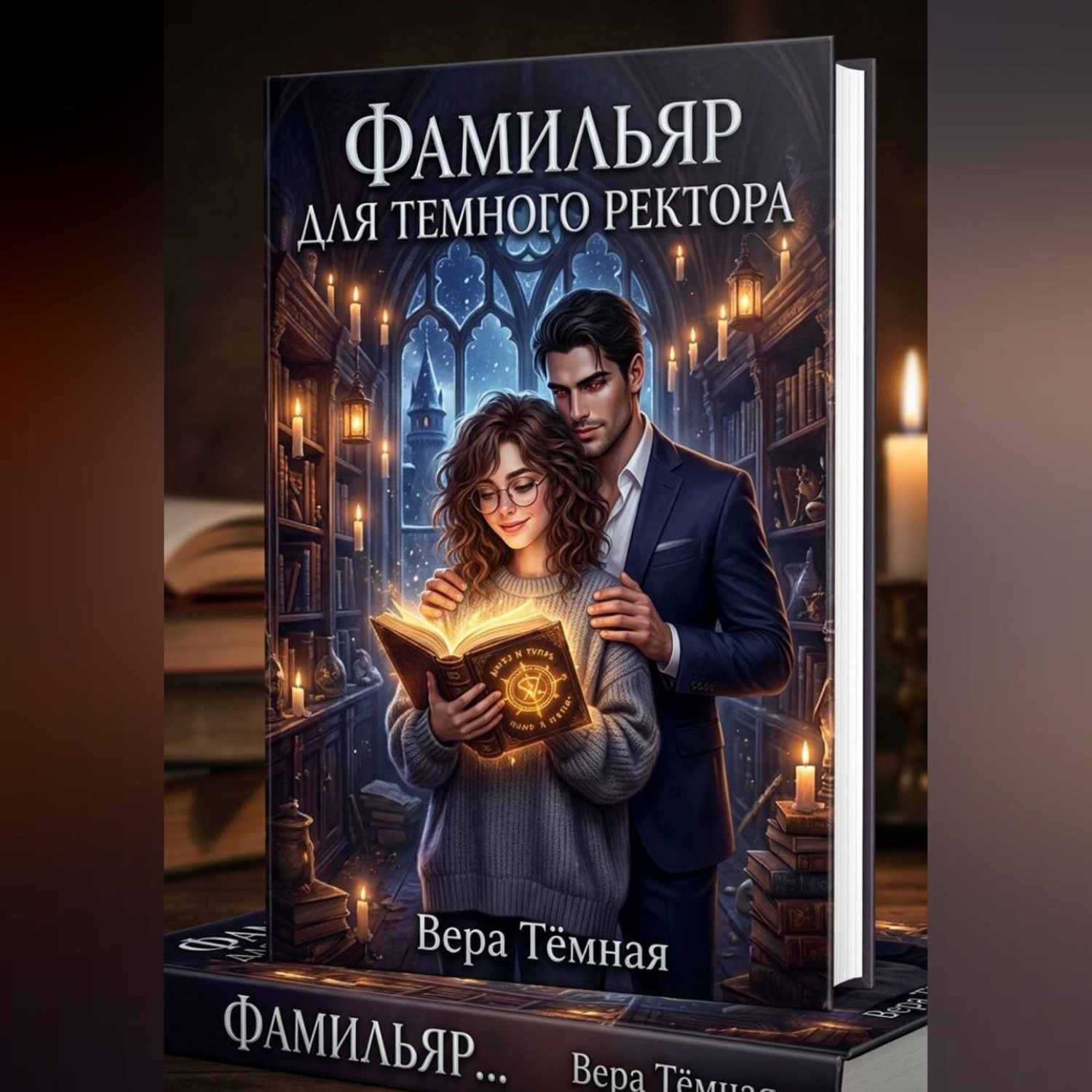Обложка книги «Фамильяр для темного ректора»