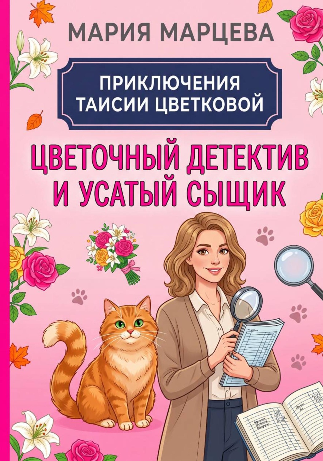 Обложка книги «Приключения Таисии Цветковой. Цветочный детектив и усатый сыщик»