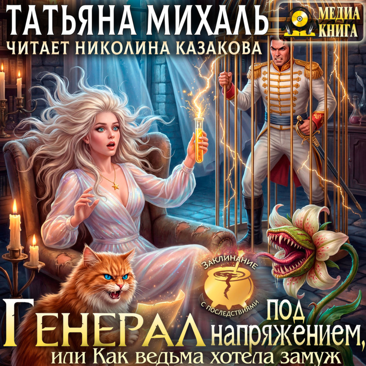 Обложка книги «Генерал под напряжением, или Как ведьма хотела замуж»
