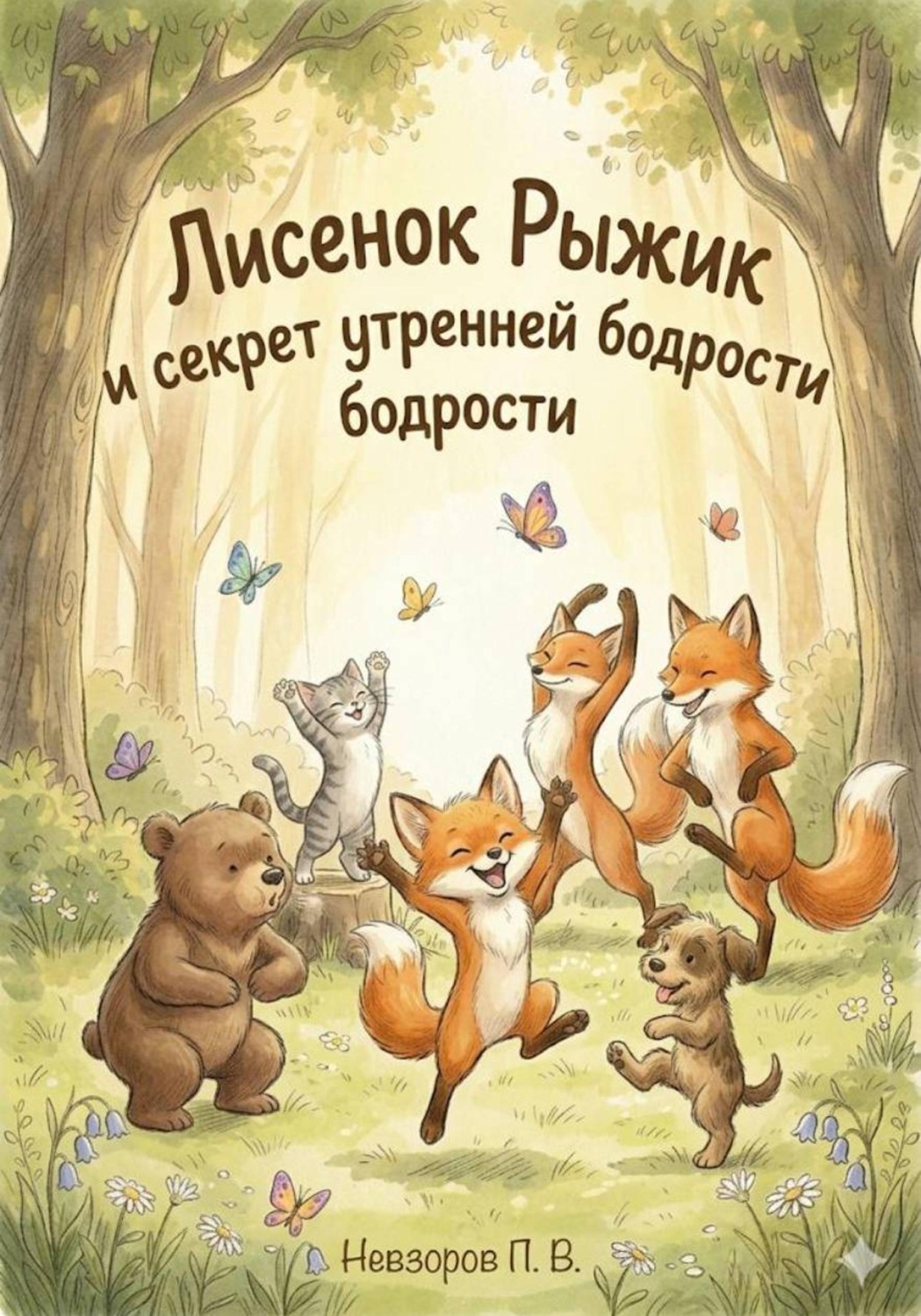 Обложка книги «Лисенок Рыжик и секрет утренней бодрости»
