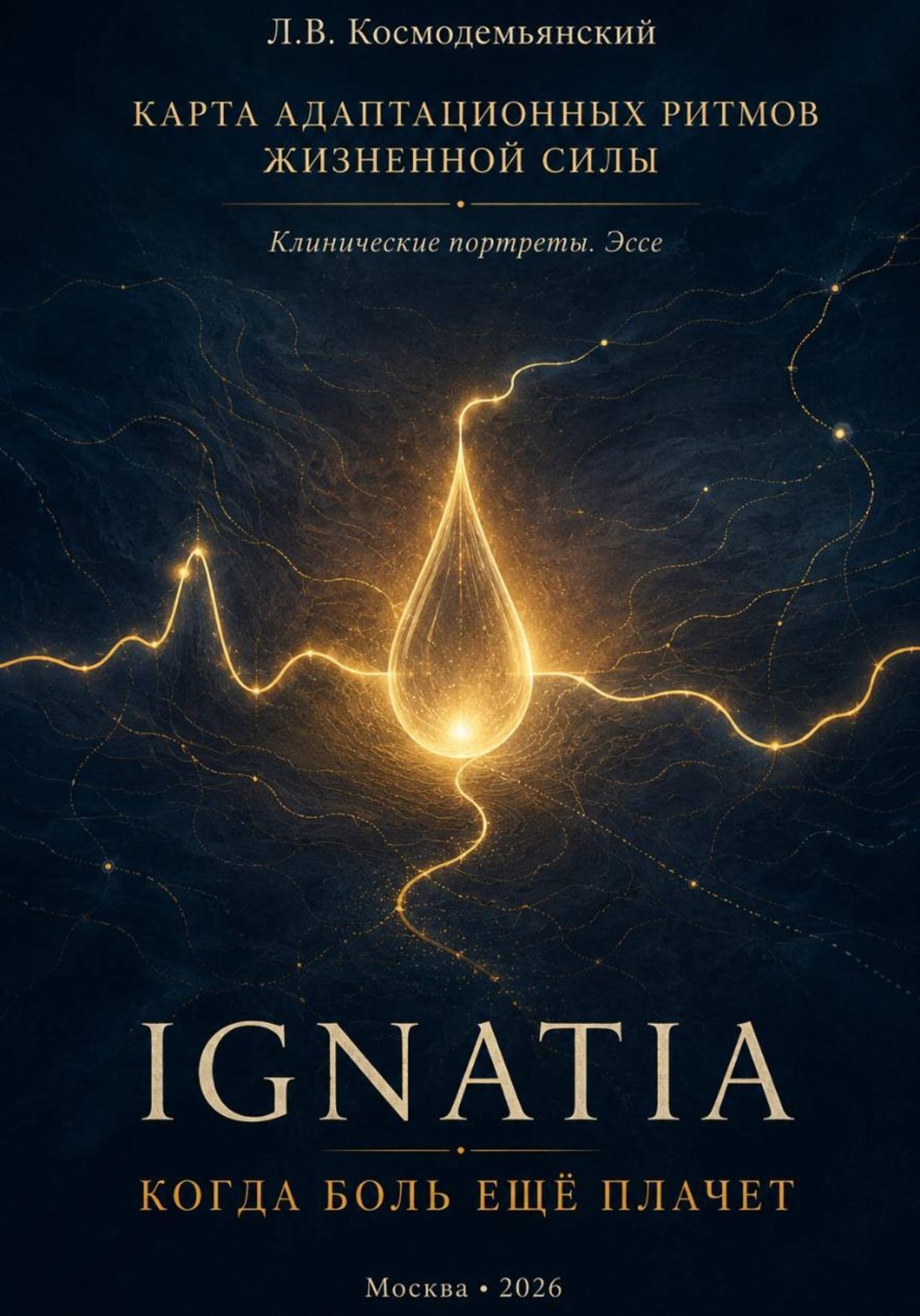 Обложка книги «КАРТА АДАПТАЦИОННЫХ РИТМОВ ЖИЗНЕННОЙ СИЛЫ. IGNATIA. Когда боль ещё плачет. Клинические портреты. Эссе»
