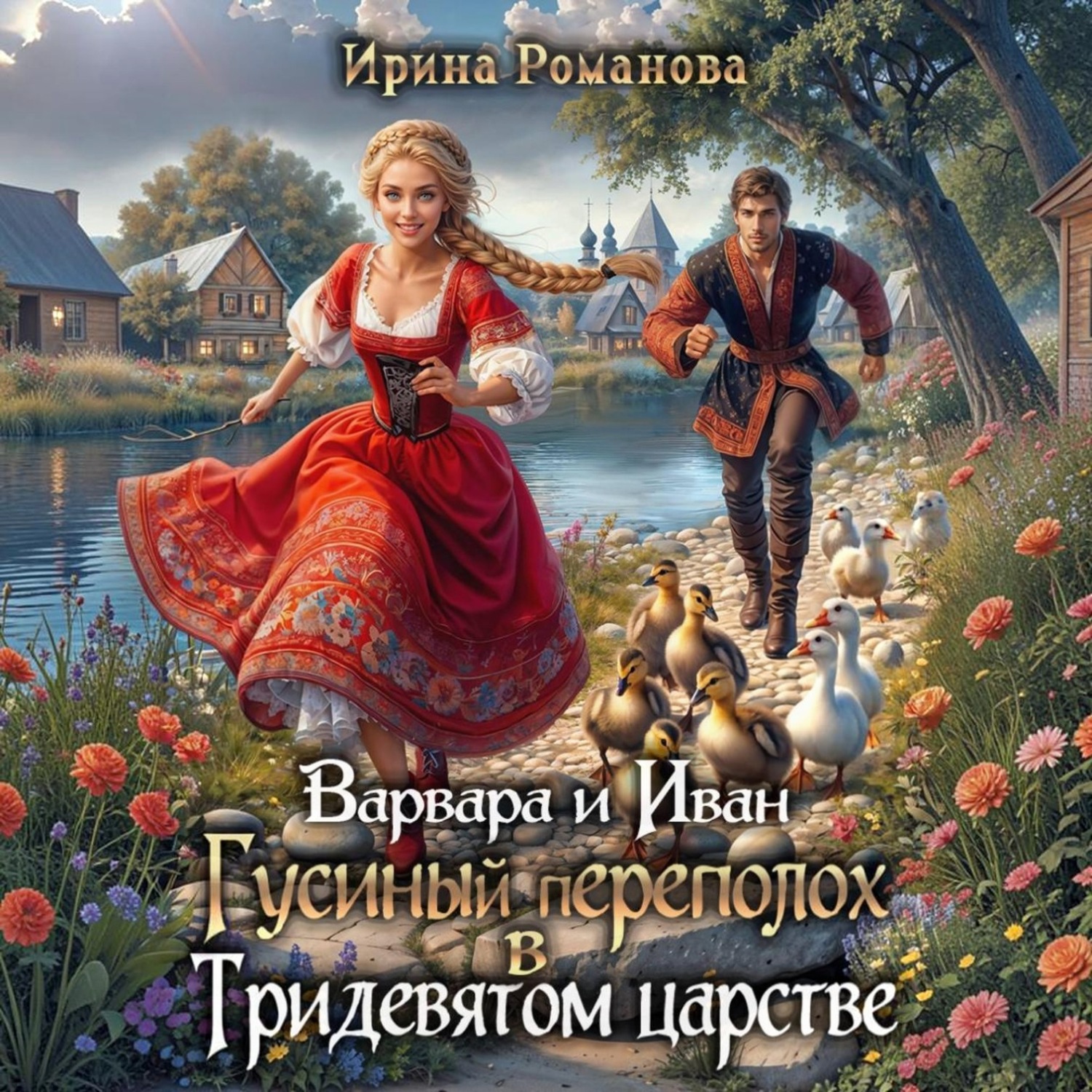 Обложка книги «Варвара и Иван. Гусиный переполох в Тридевятом царстве»