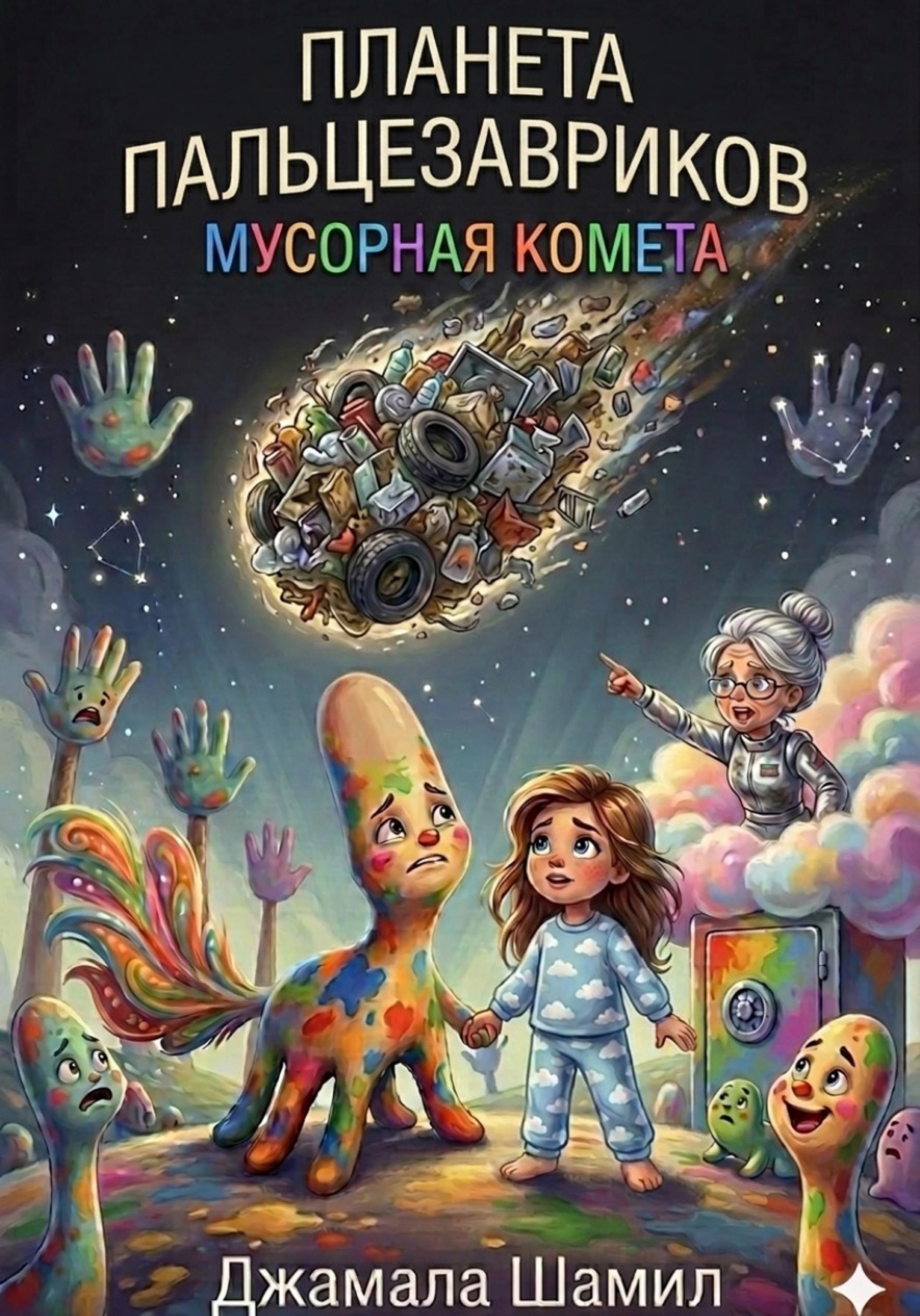 Обложка книги «Планета пальцезавриков. Мусорная комета»