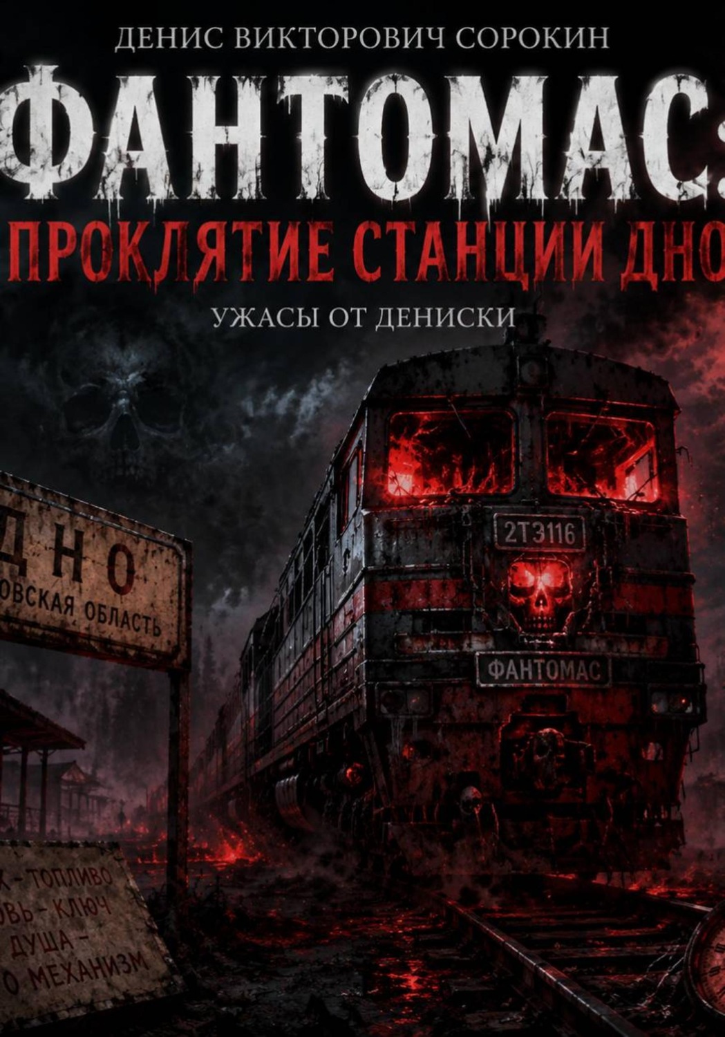 Обложка книги «Фантомас: проклятие станции Дно»