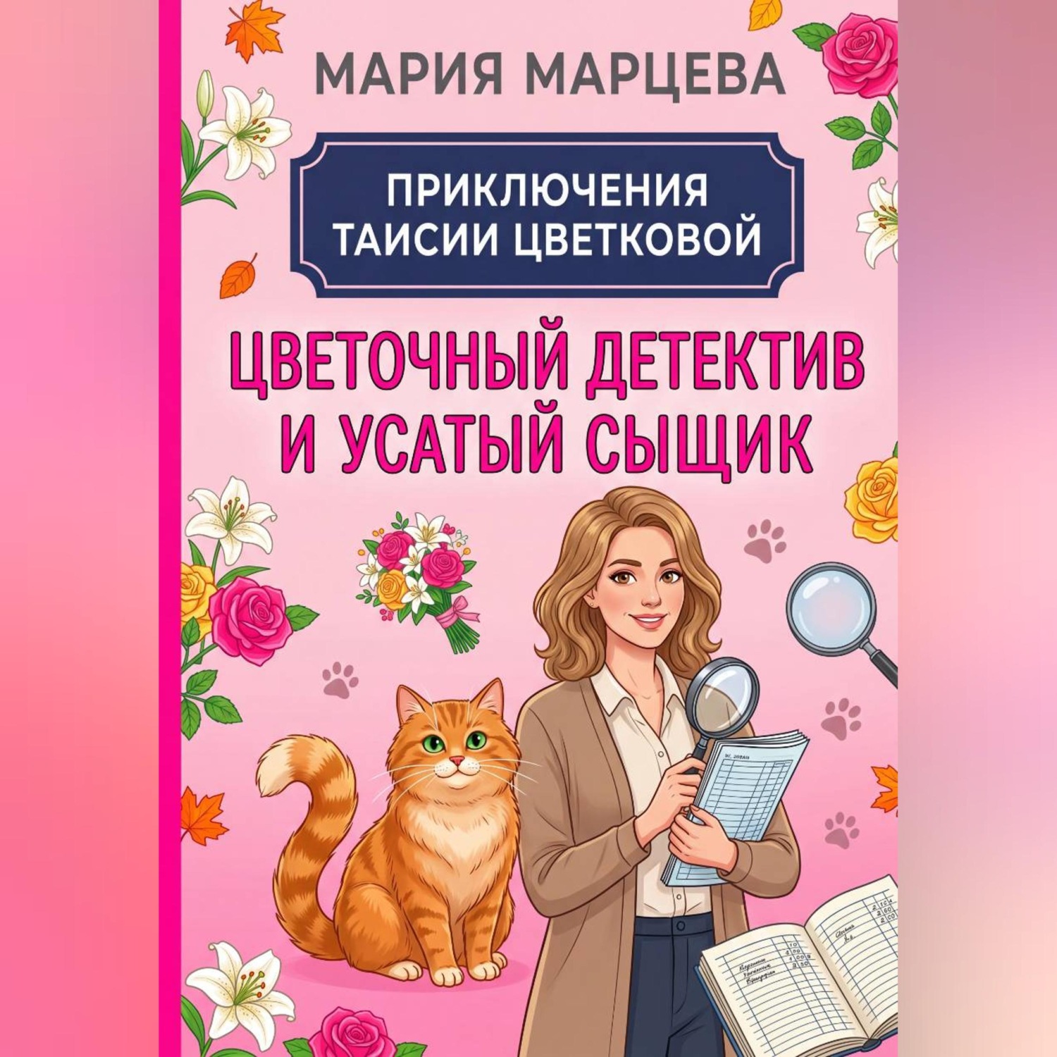 Обложка книги «Приключения Таисии Цветковой. Цветочный детектив и усатый сыщик»