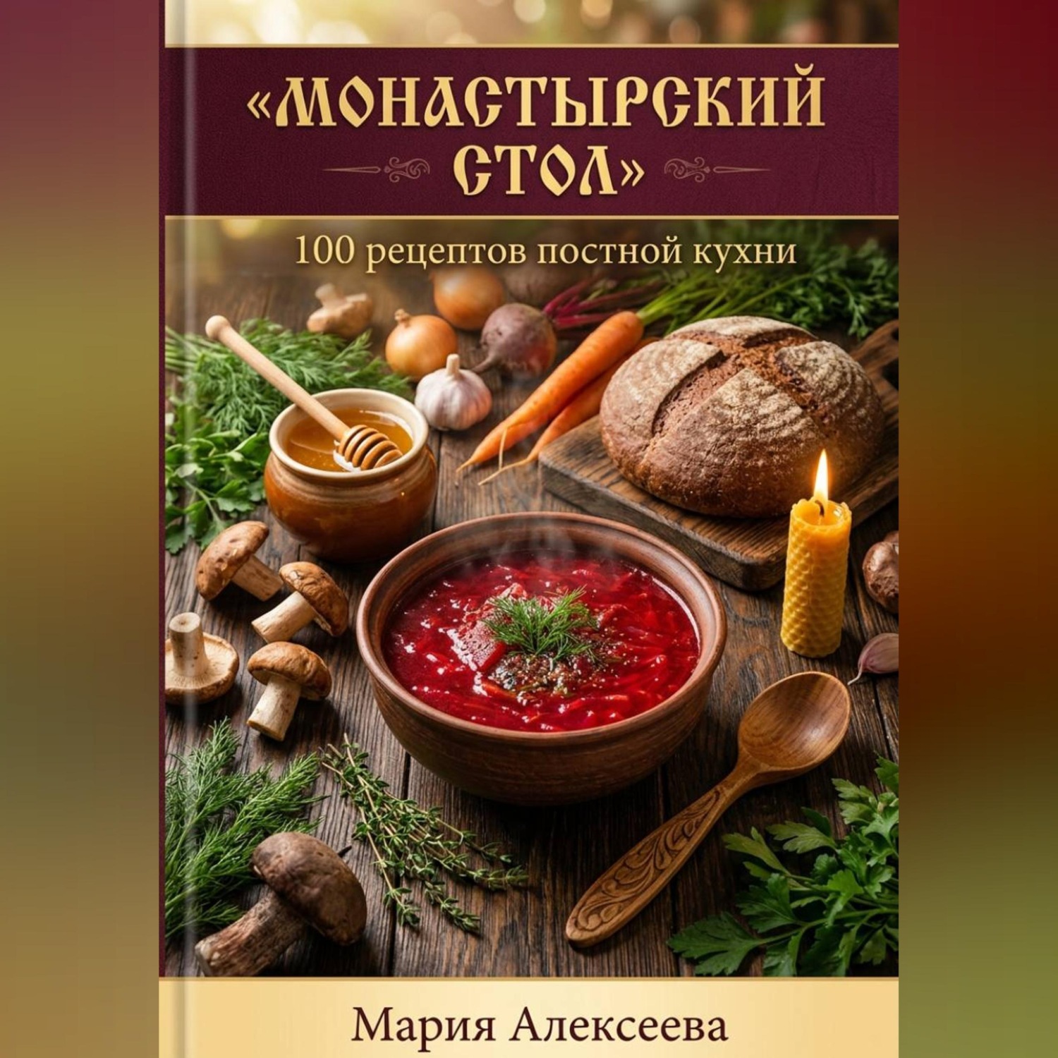 Обложка книги «Монастырский стол. 100 рецептов постной кухни»
