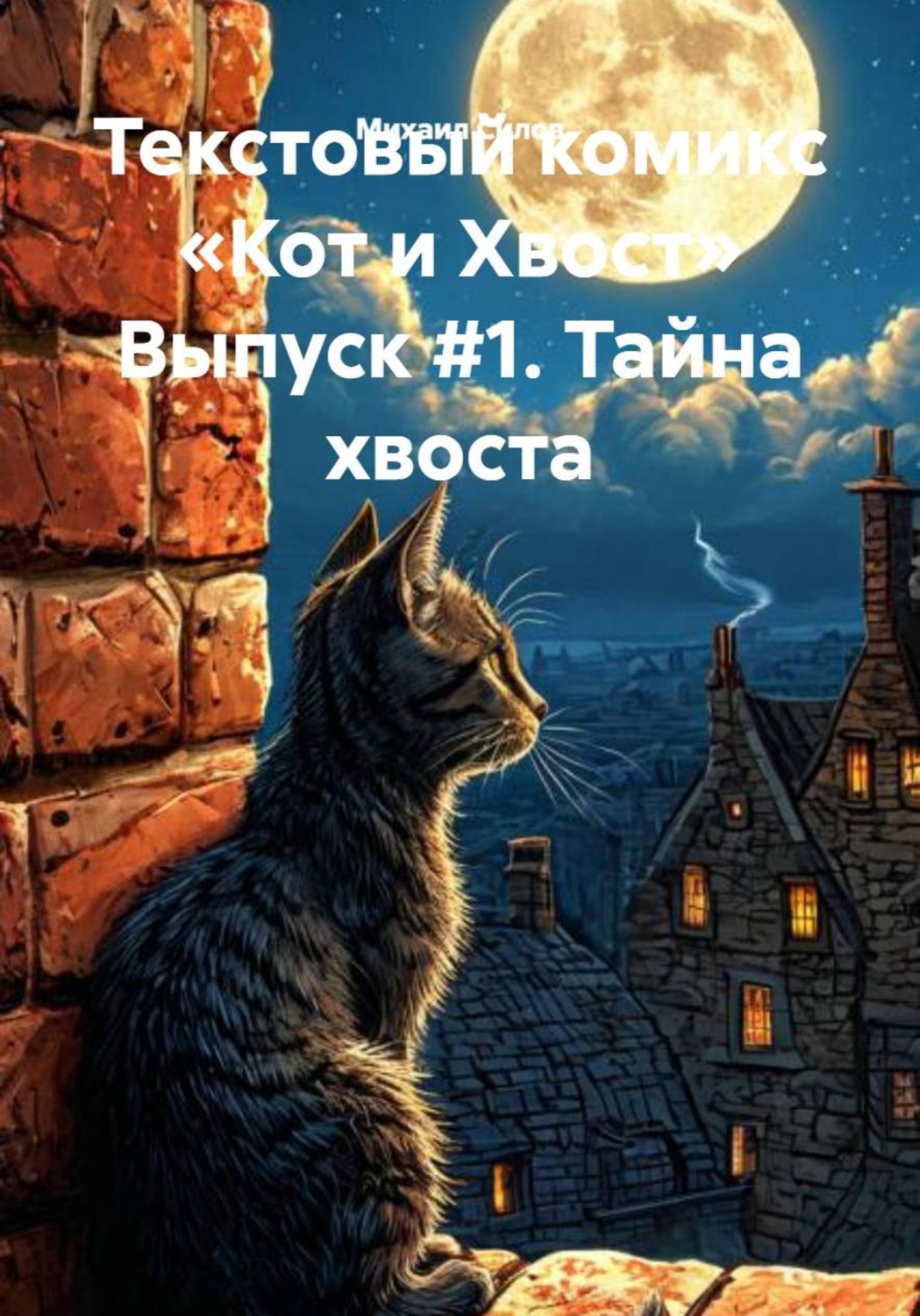 Обложка книги «Текстовый комикс «Кот и Хвост» Выпуск #1. Тайна хвоста»