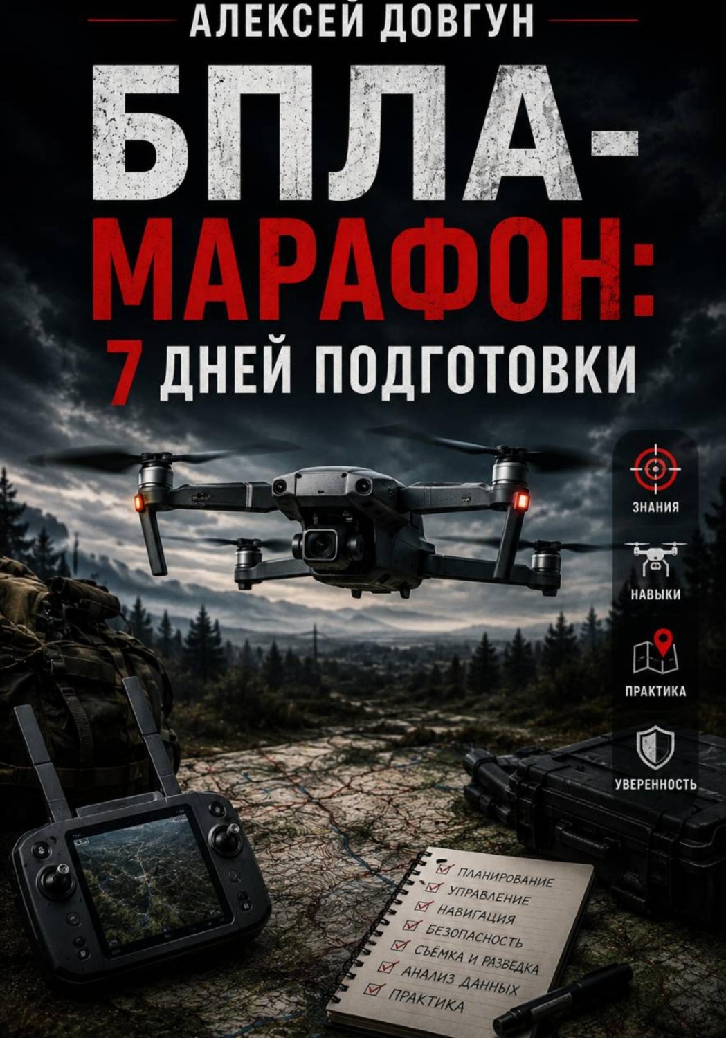 Обложка книги «БПЛА-марафон: 7 дней подготовки»