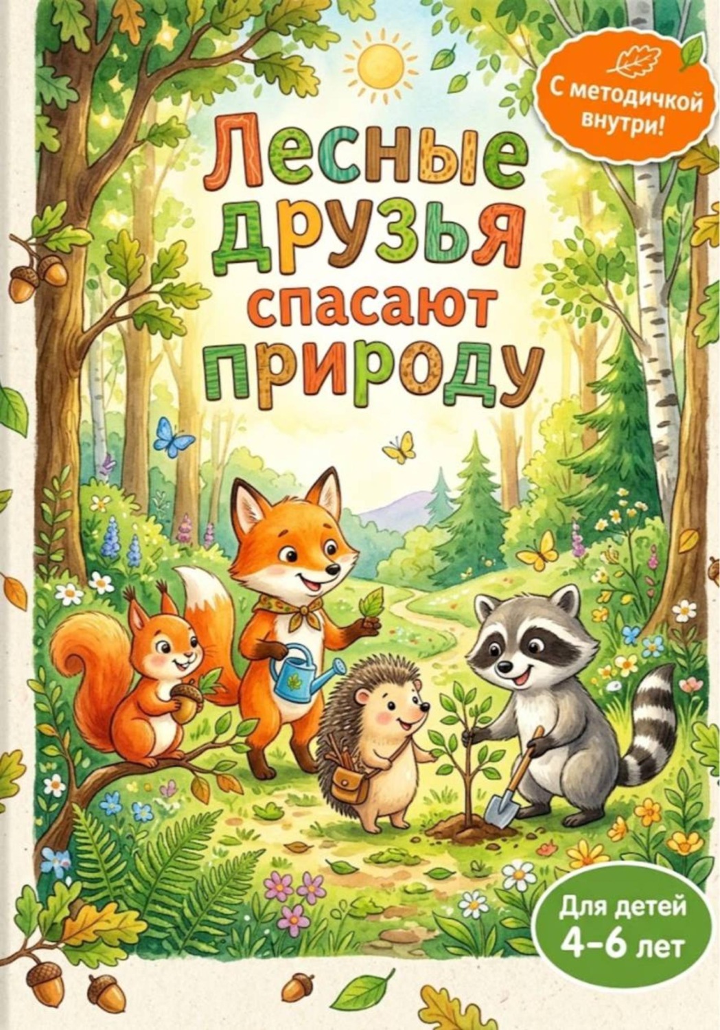 Обложка книги «Лесные друзья спасают природу»