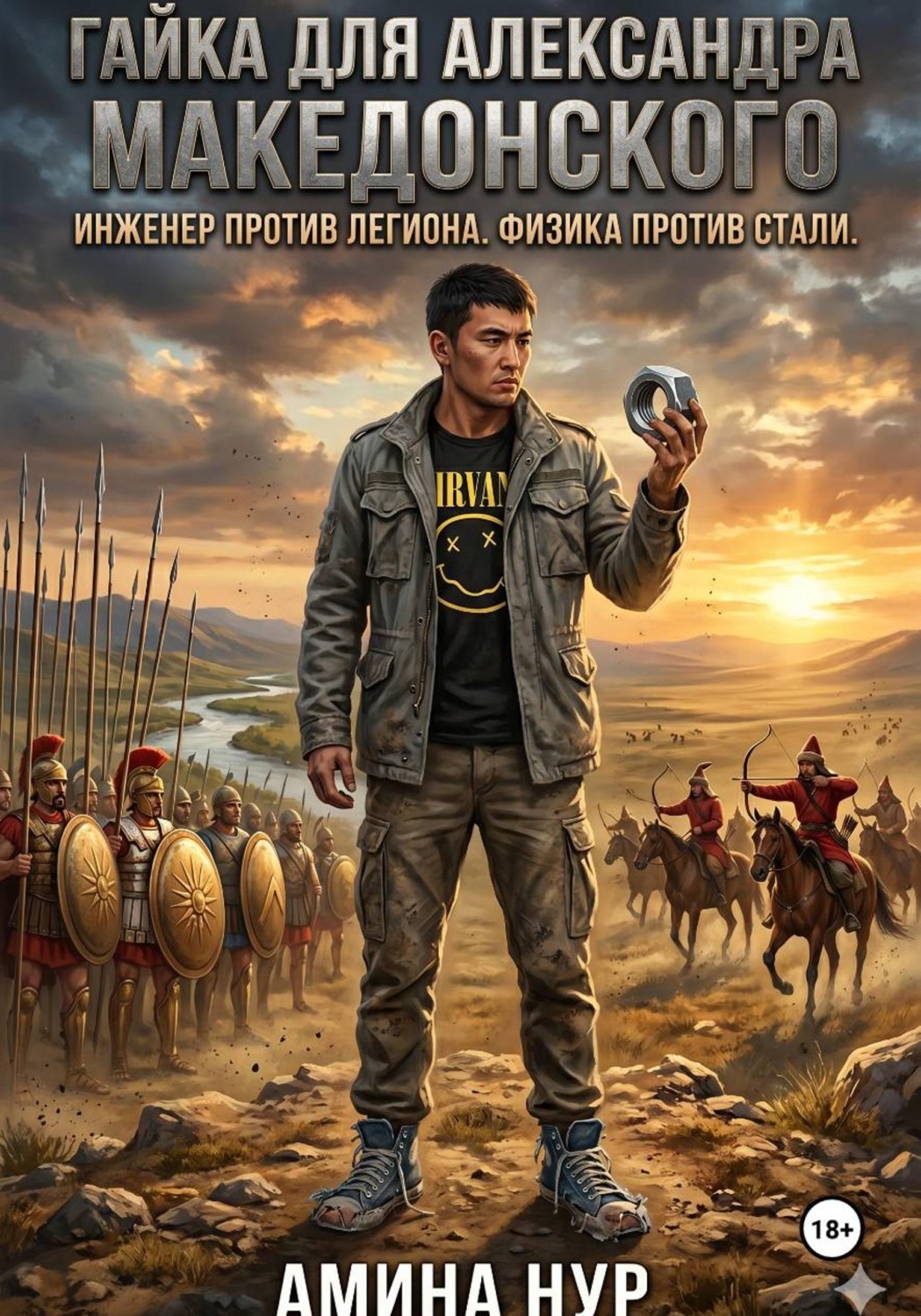 Обложка книги «ГАЙКА ДЛЯ АЛЕКСАНДРА МАКЕДОНСКОГО Инженер против фаланги. Физика против бронзы»