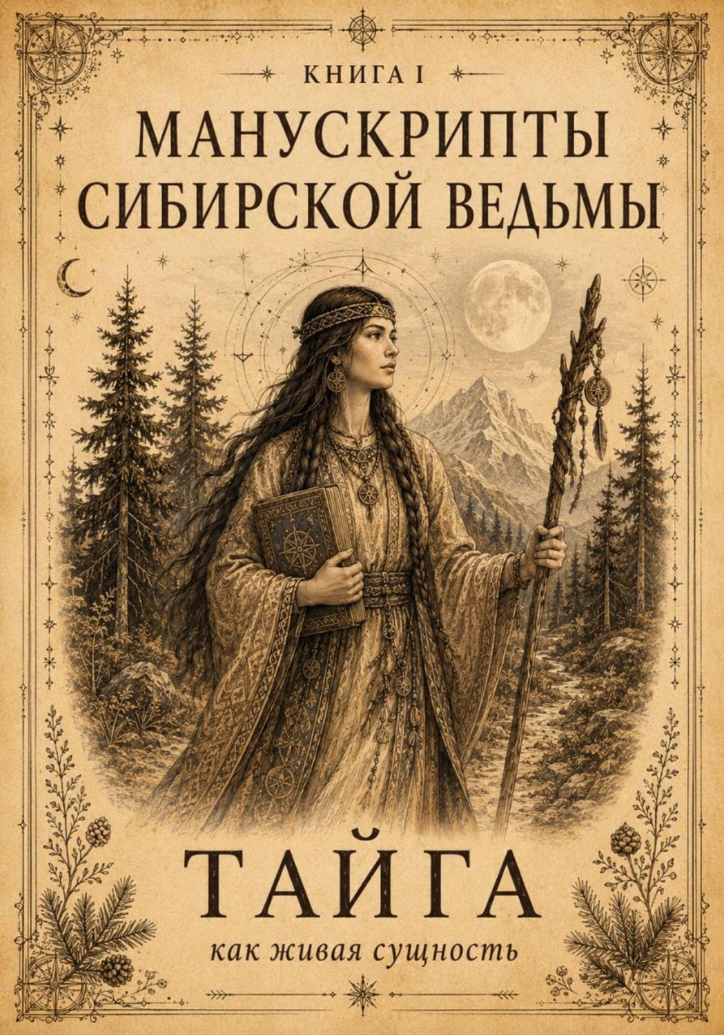 Обложка книги «Манускрипты сибирской ведьмы. Книга I. Тайга как живая сущность»