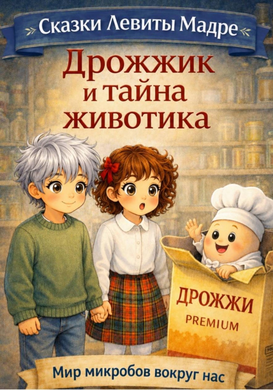 Обложка книги «Сказки Левиты Мадре. Дрожжик и тайна животика»