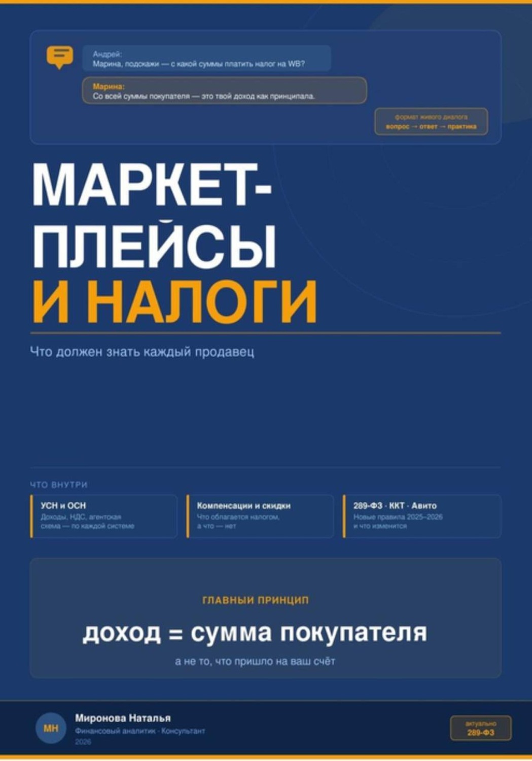 Обложка книги «МАРКЕТПЛЕЙСЫ И НАЛОГИ: что должен знать каждый продавец»