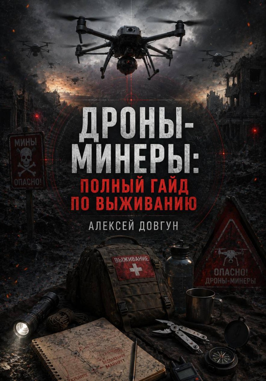 Обложка книги «Дроны-минеры: полный гайд по выживанию»