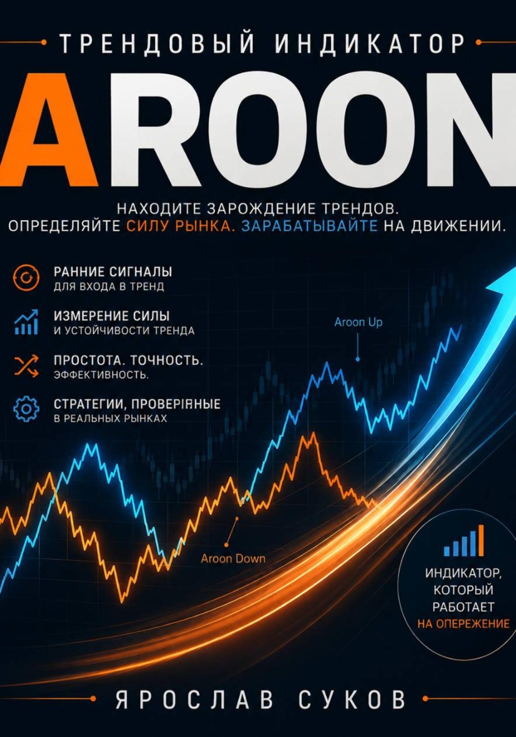 Обложка книги «Трендовый индикатор Aroon. Как находить зарождение трендов, определять силу рынка и строить прибыльные торговые системы.»