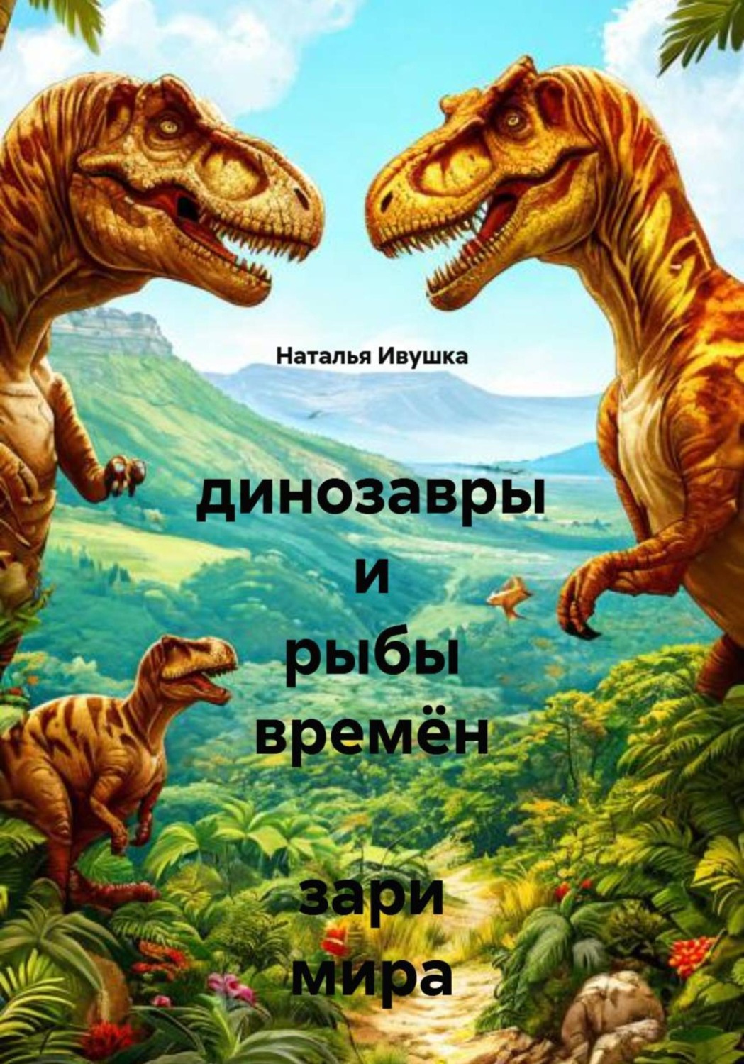 Обложка книги «Динозавры и рыбы времён зари мира»
