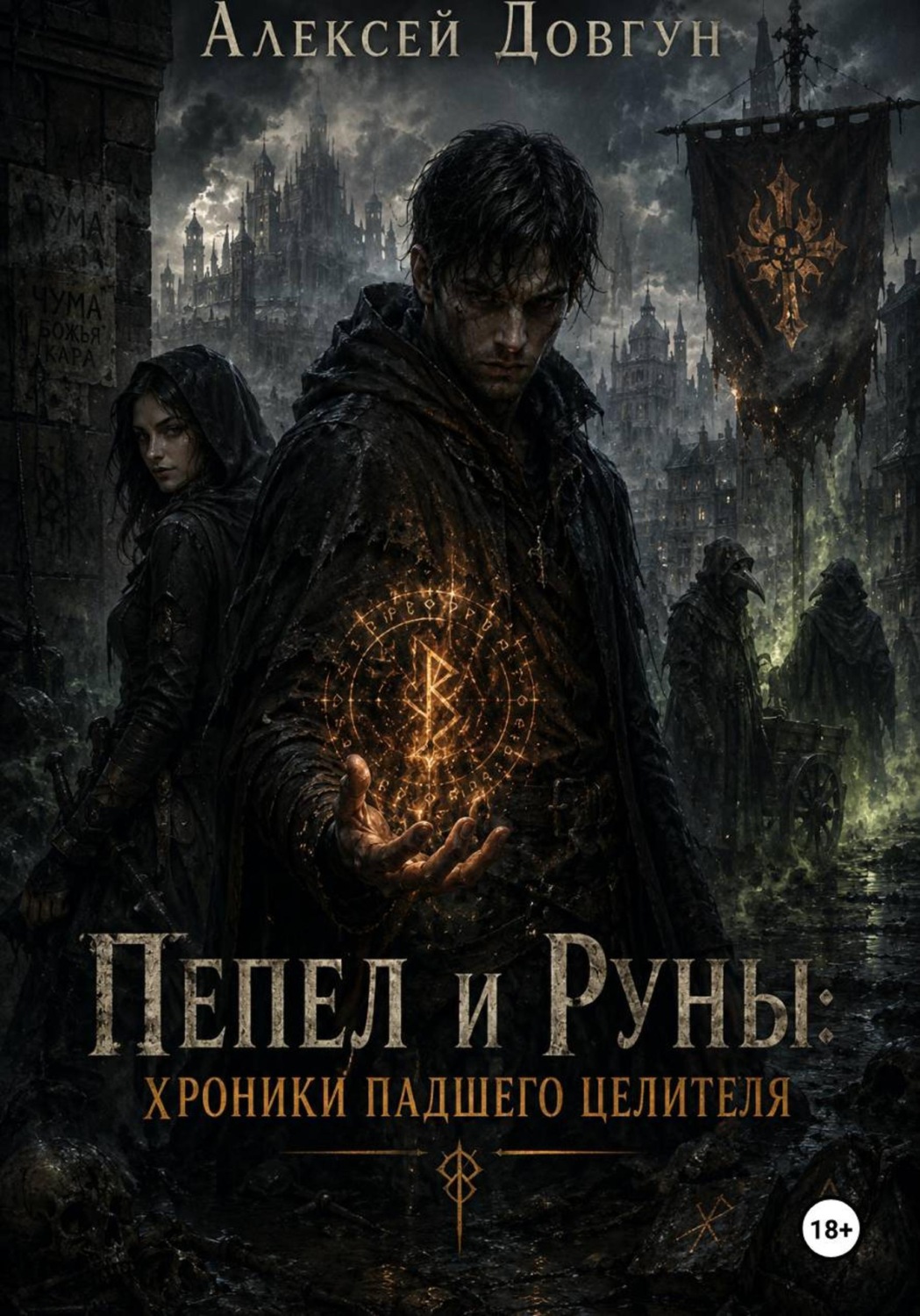 Обложка книги «Пепел и Руны: Хроники падшего целителя»
