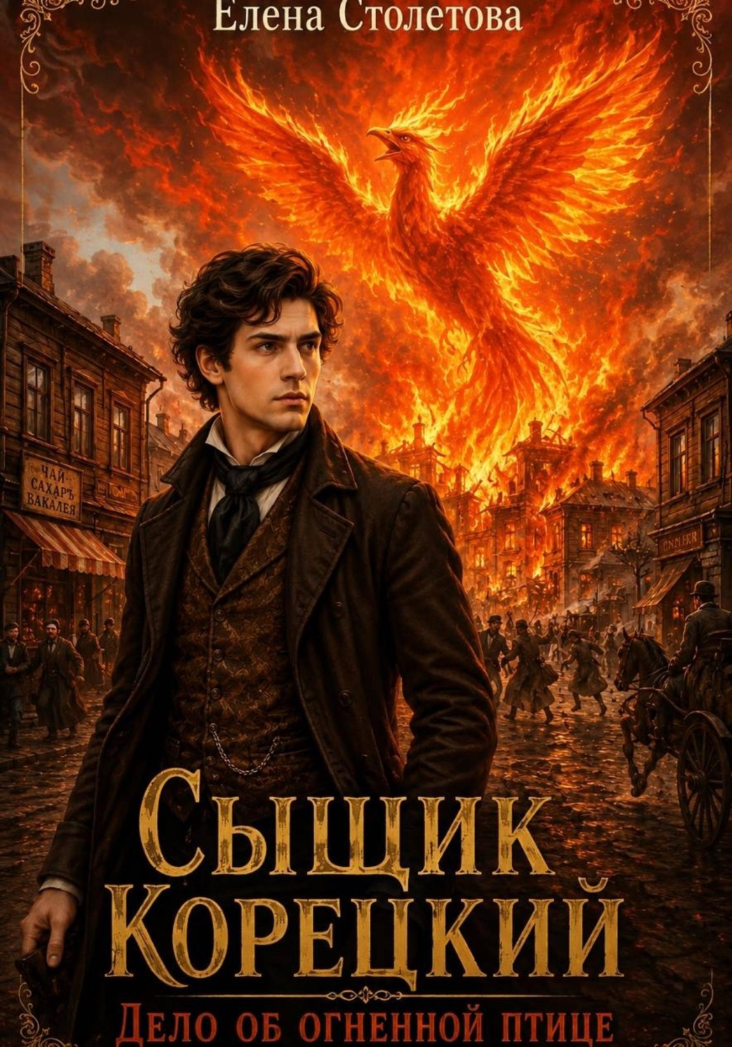 Обложка книги «Сыщик Корецкий. Дело об огненной птице»
