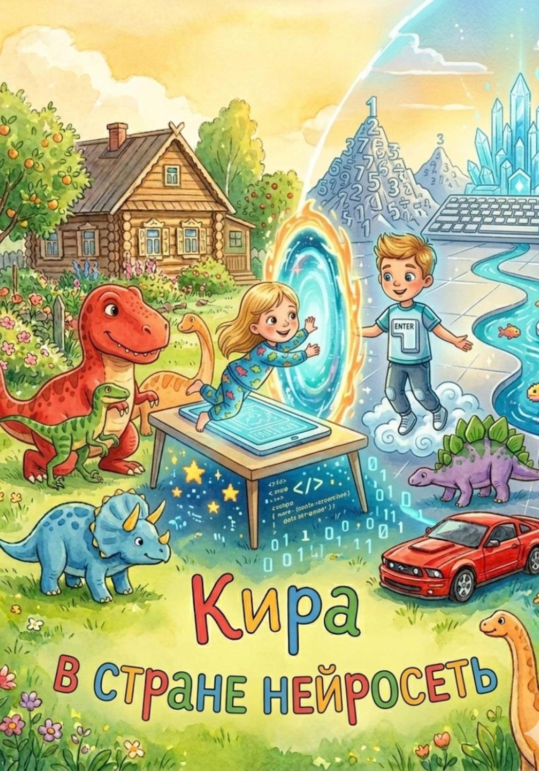 Обложка книги «Кира в стране Нейросеть»