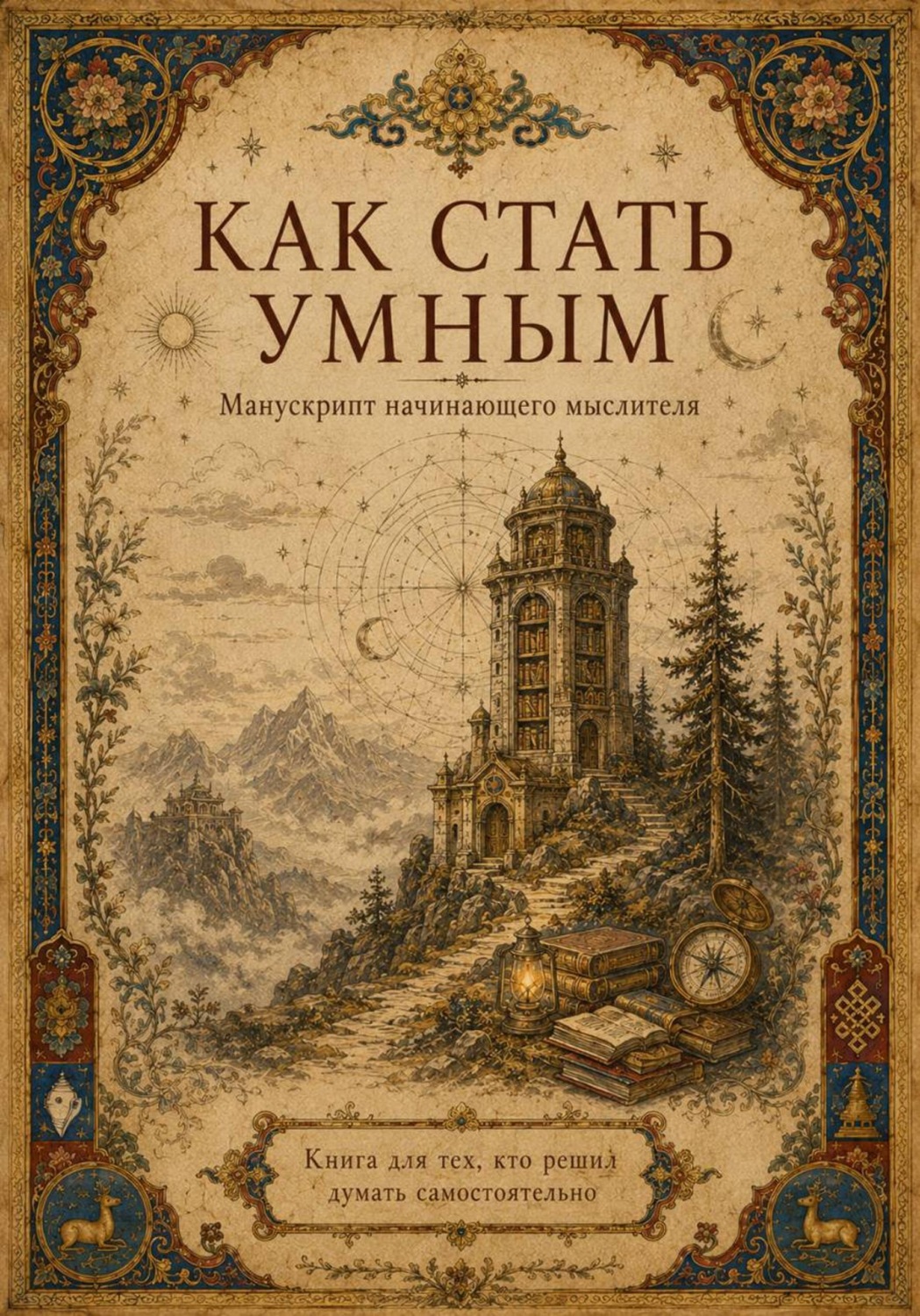 Обложка книги «Как стать умным. Манускрипт начинающего мыслителя»