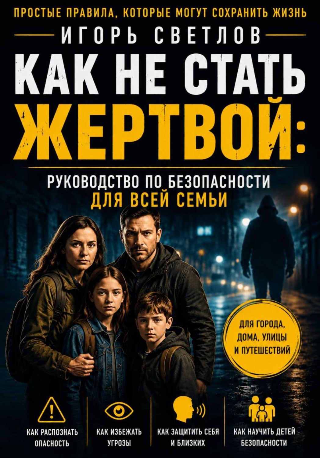 Обложка книги «Как не стать жертвой: руководство по безопасности для всей семьи»