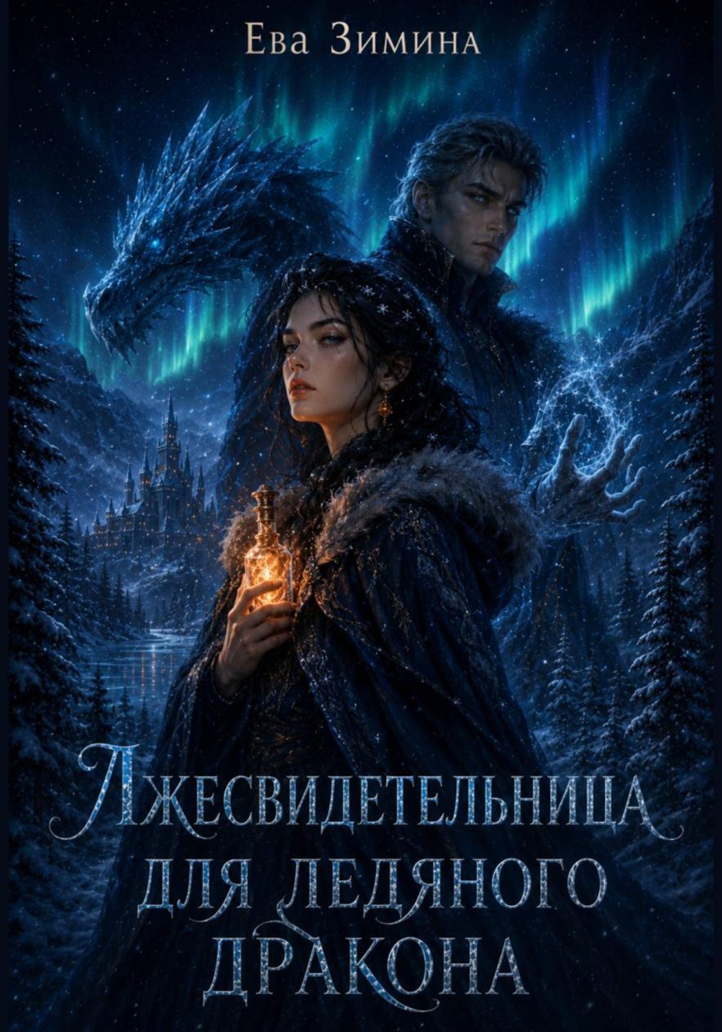 Обложка книги «Лжесвидетельница для ледяного дракона»