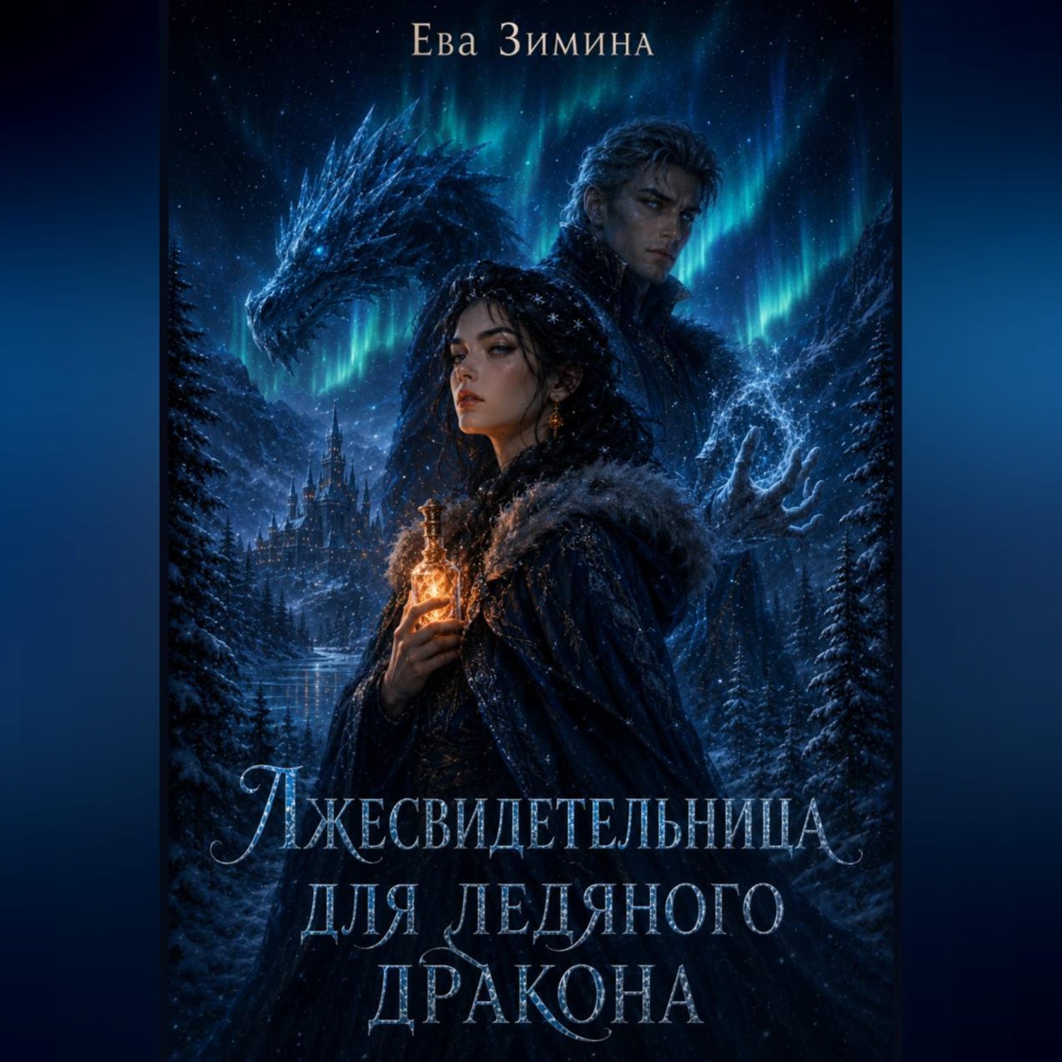Обложка книги «Лжесвидетельница для ледяного дракона»