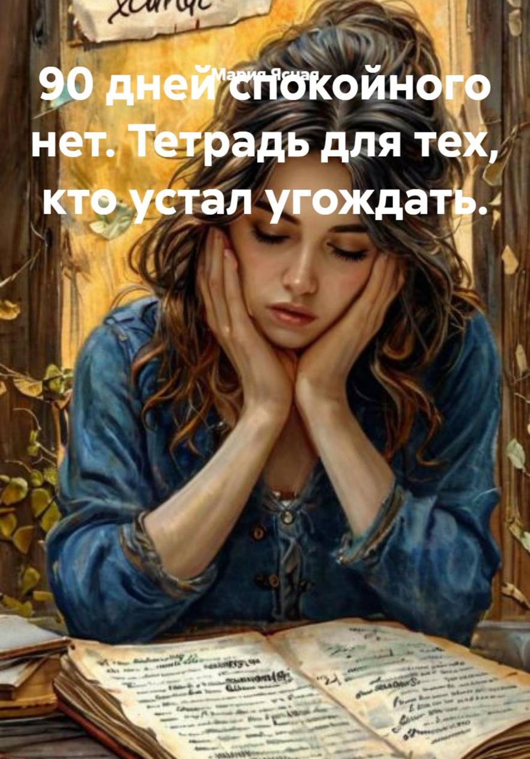 Обложка книги «90 дней спокойного нет. Тетрадь для тех, кто устал угождать»