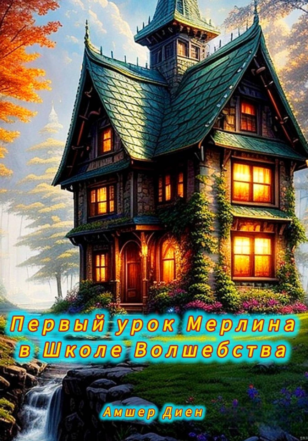 Обложка книги «Первый урок Мерлина в Школе Волшебства»