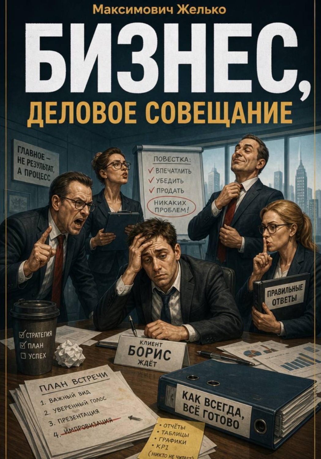 Обложка книги «Бизнес, деловое совещание»