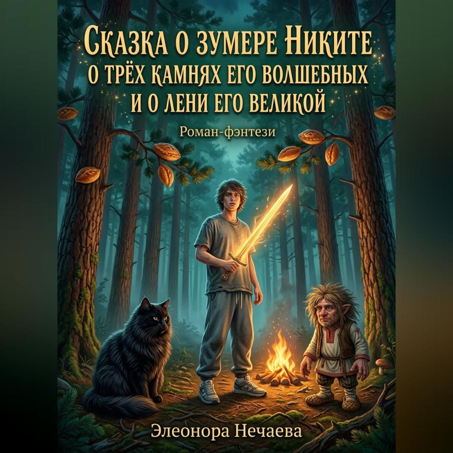 Обложка книги «Сказка о зумере Никите, о трёх камнях его волшебных и о лени его великой»