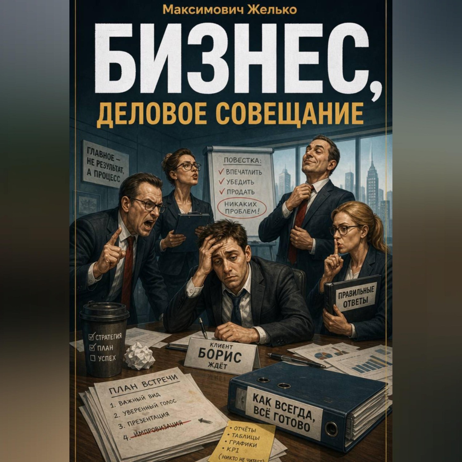 Обложка книги «Бизнес, Деловое совещание»