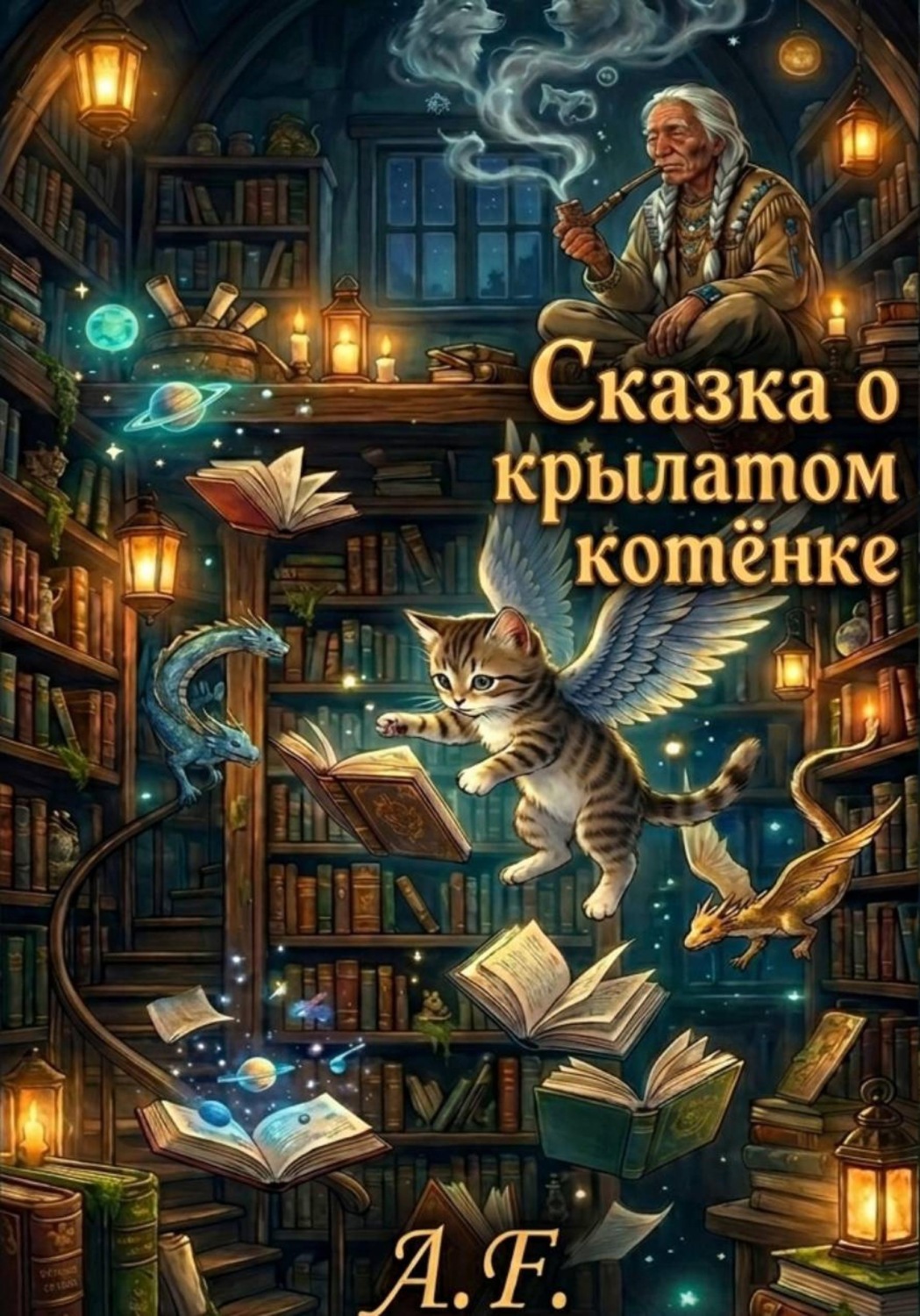 Обложка книги «Сказка о крылатом котёнке»