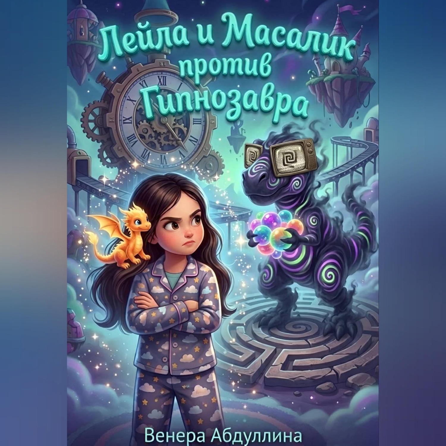 Обложка книги «Лейла и Масалик против Гипнозавра»