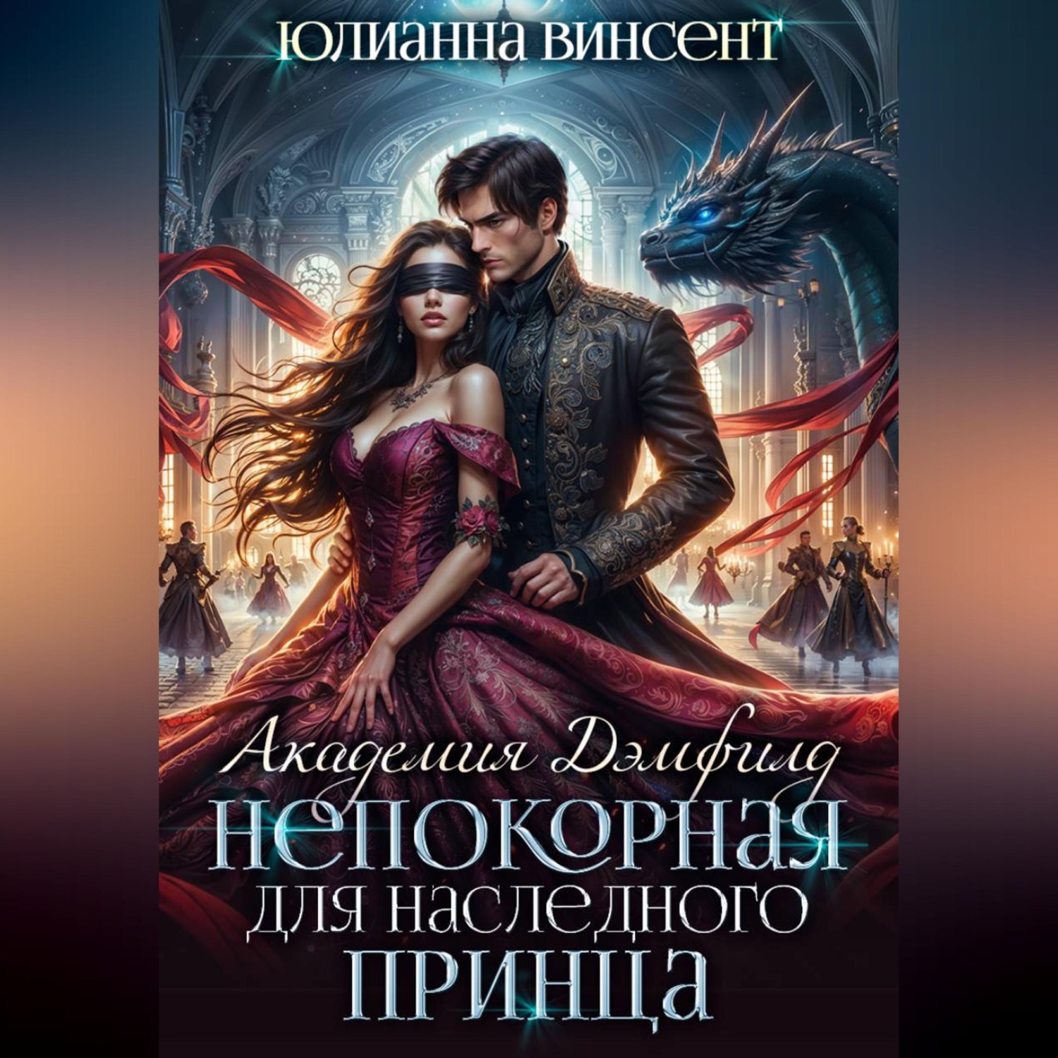 Обложка книги «Непокорная для наследного принца. Академия Дэмфилд»