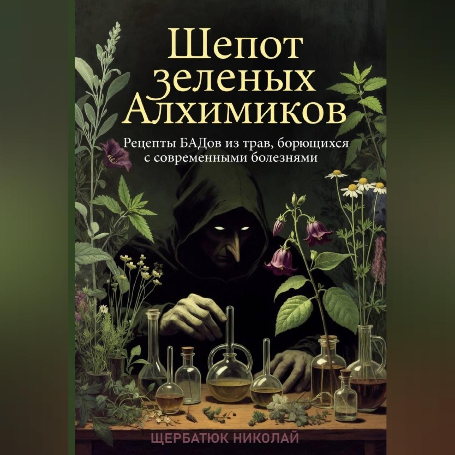 Обложка книги «Шепот Зеленых Алхимиков: Рецепты БАДов из трав, борющихся с современными болезнями»
