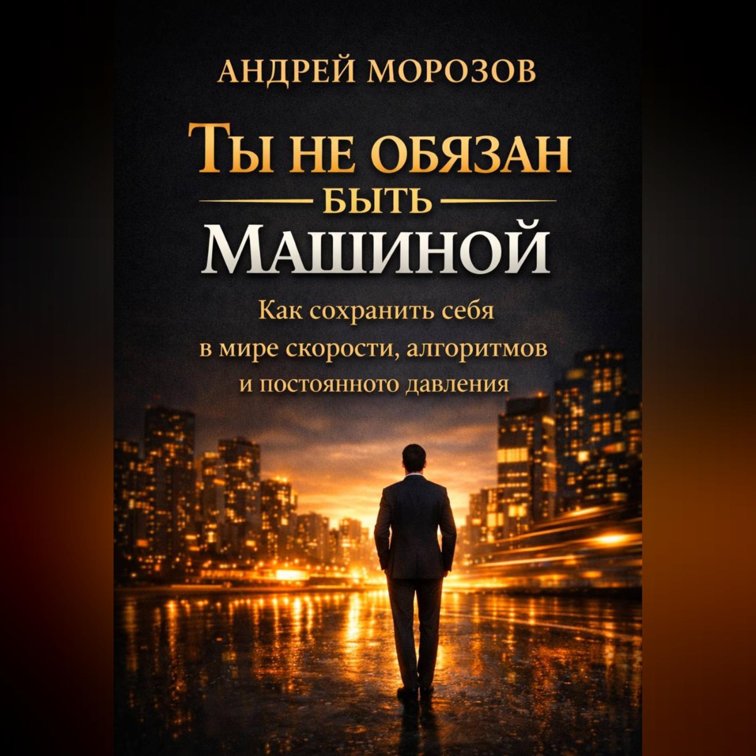 Обложка книги «Ты не обязан быть машиной: Как сохранить себя в мире скорости, алгоритмов и постоянного давления»