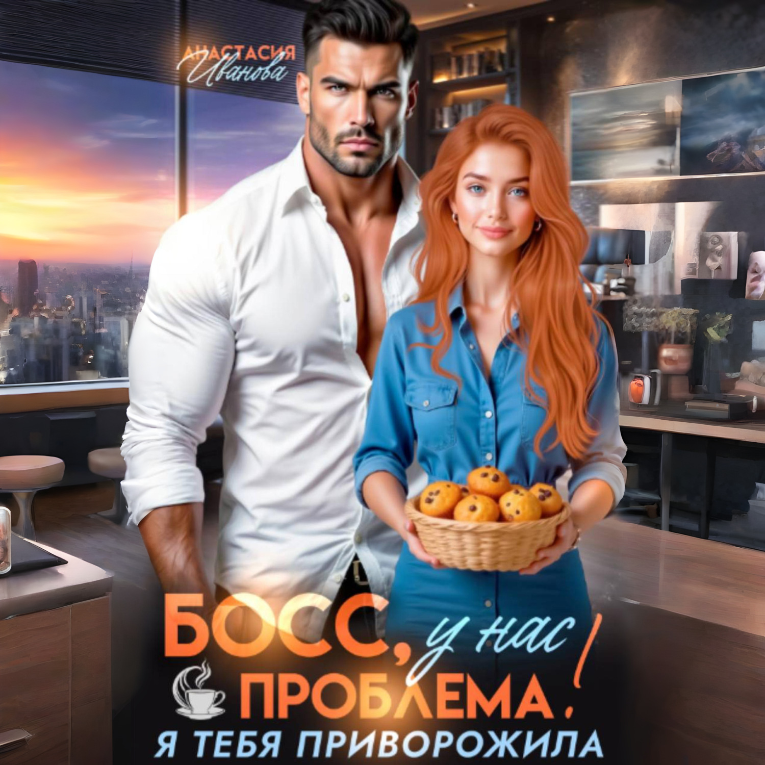 Обложка книги «Босс, у нас проблема! Я тебя приворожила»