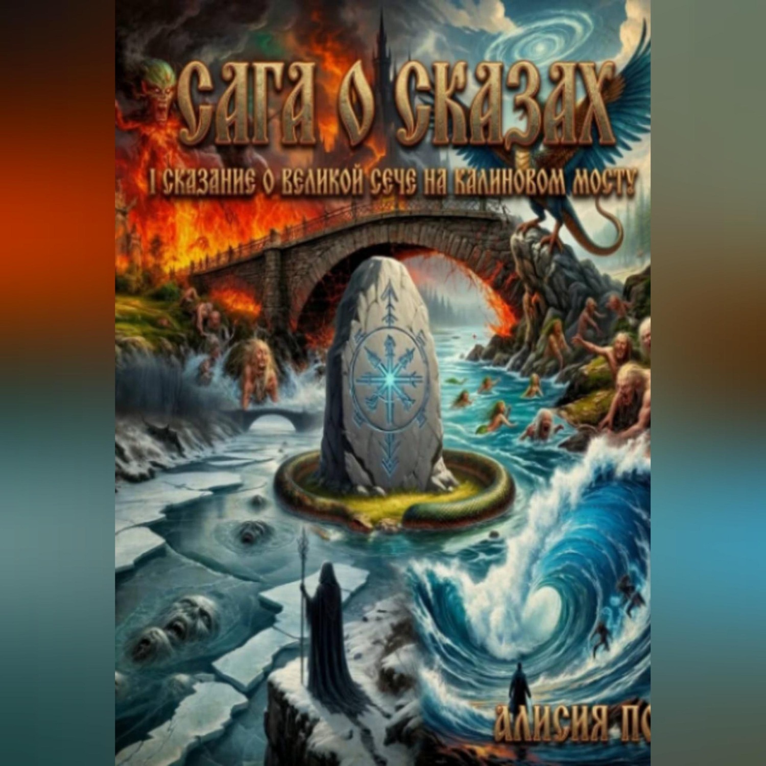 Обложка книги «Сага о Сказах. 1. Сказание о Великой сече на Калиновом мосту.»