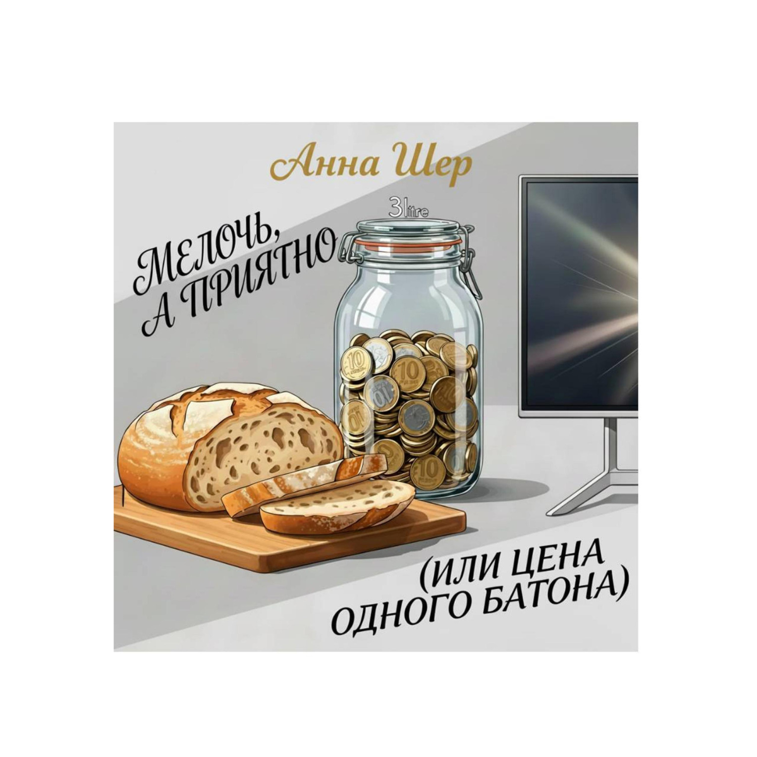 Обложка книги «Мелочь, а приятно (или цена одного батона)»