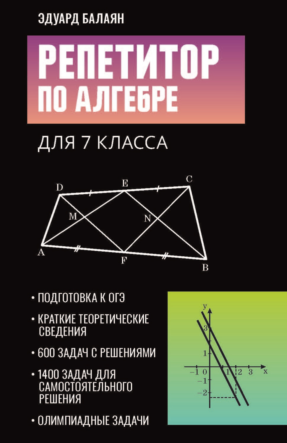 Обложка книги «Репетитор по алгебре для 7 класса»