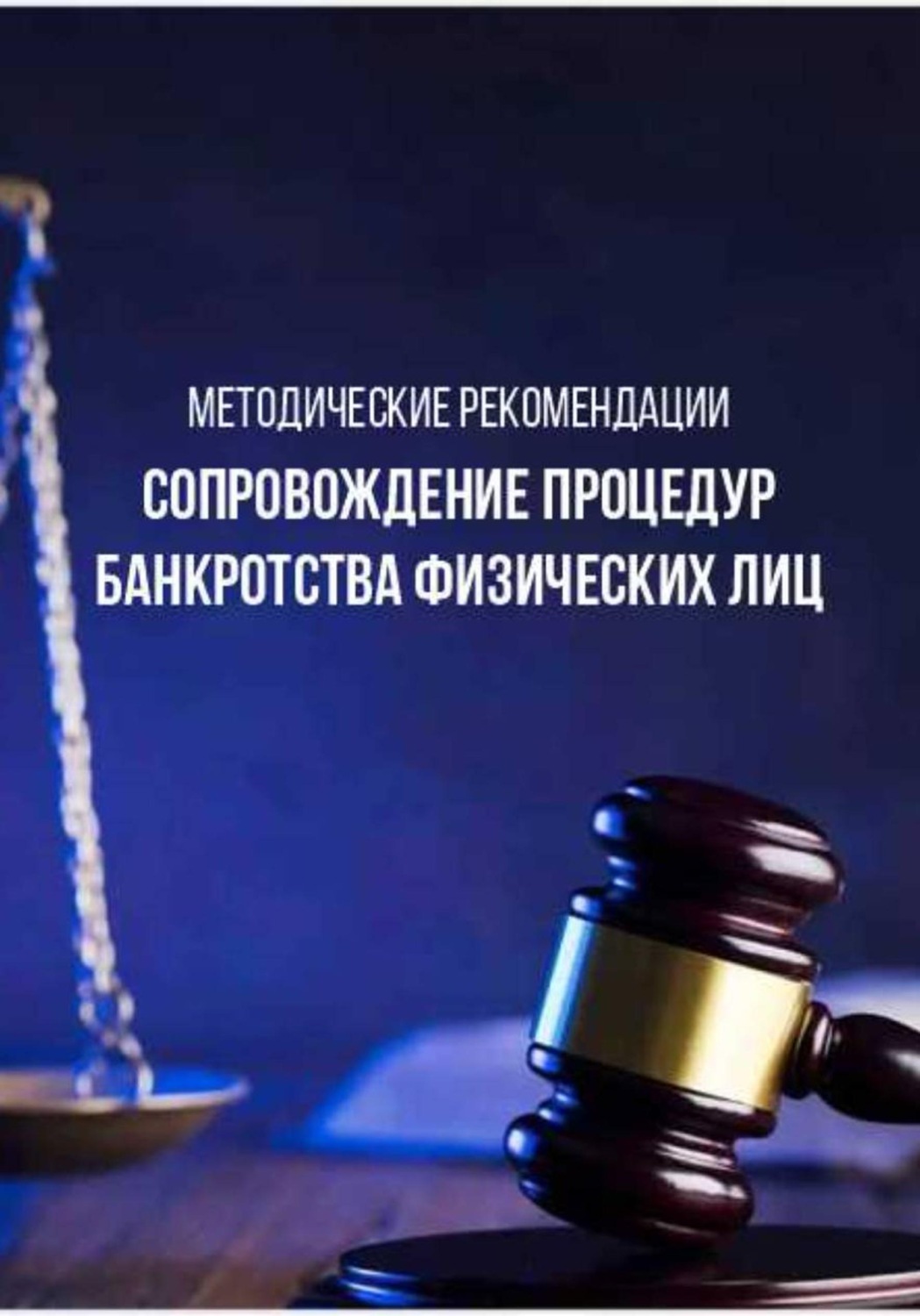 Обложка книги «Методические рекомендации «Сопровождение процедур банкротства физических лиц»»
