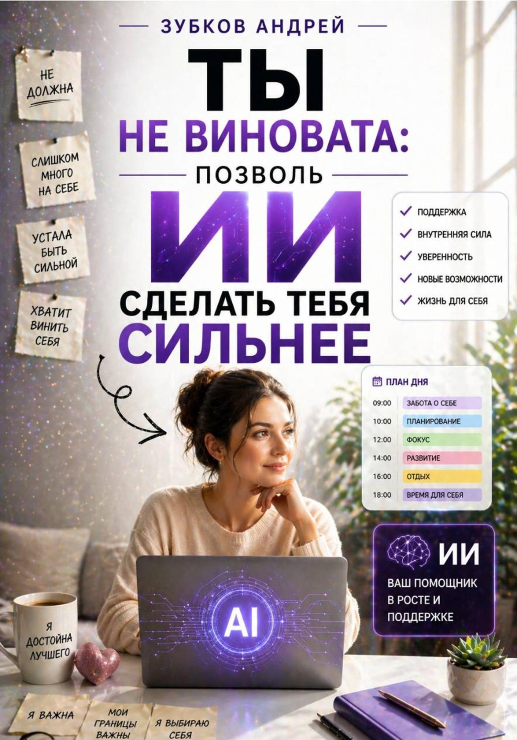Обложка книги «Ты не виновата - позволь ИИ сделать тебя сильнее»