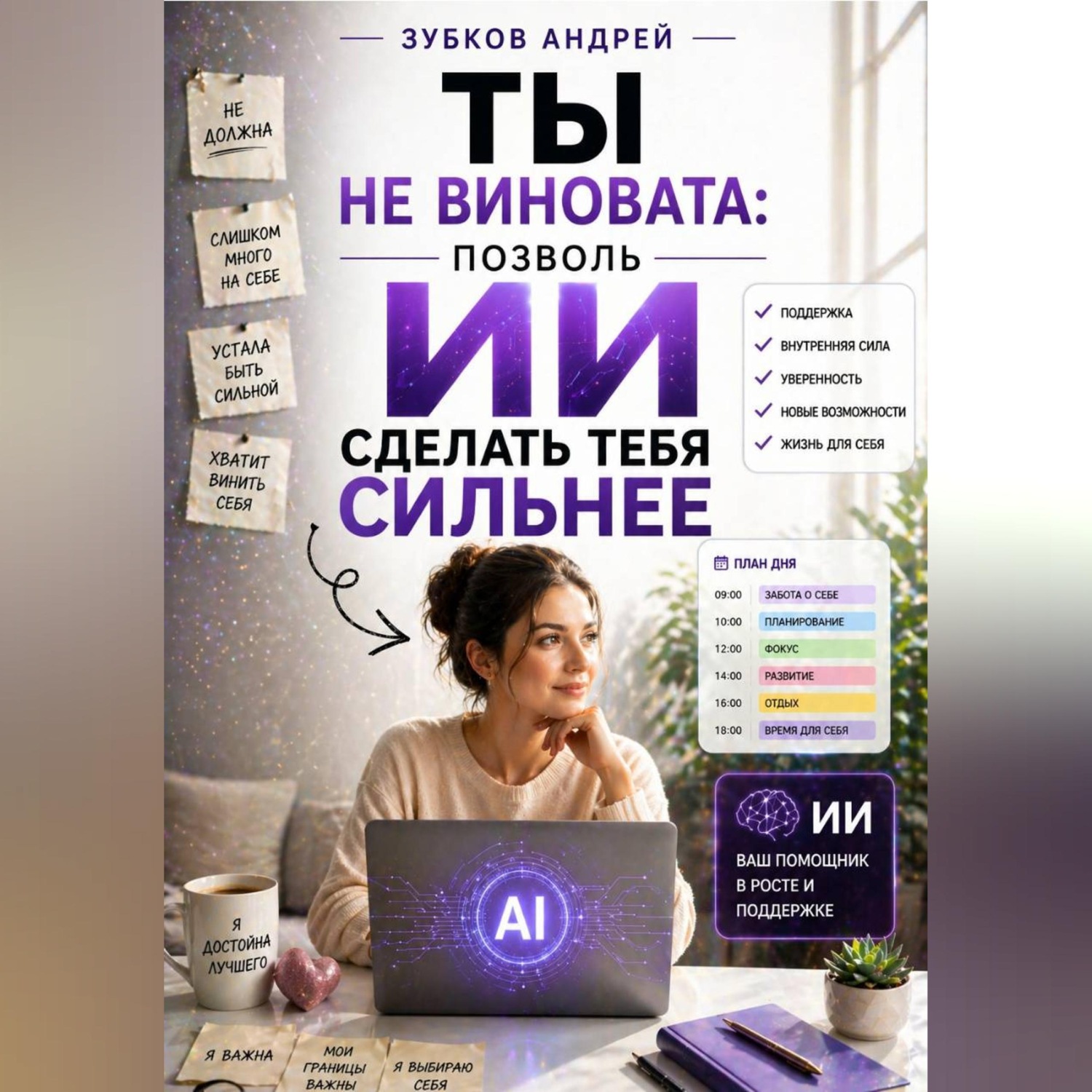 Обложка книги «Ты не виновата: позволь ИИ сделать тебя сильнее»