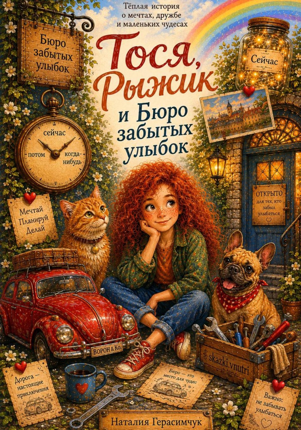 Обложка книги «Тося, Рыжик и Бюро забытых улыбок»