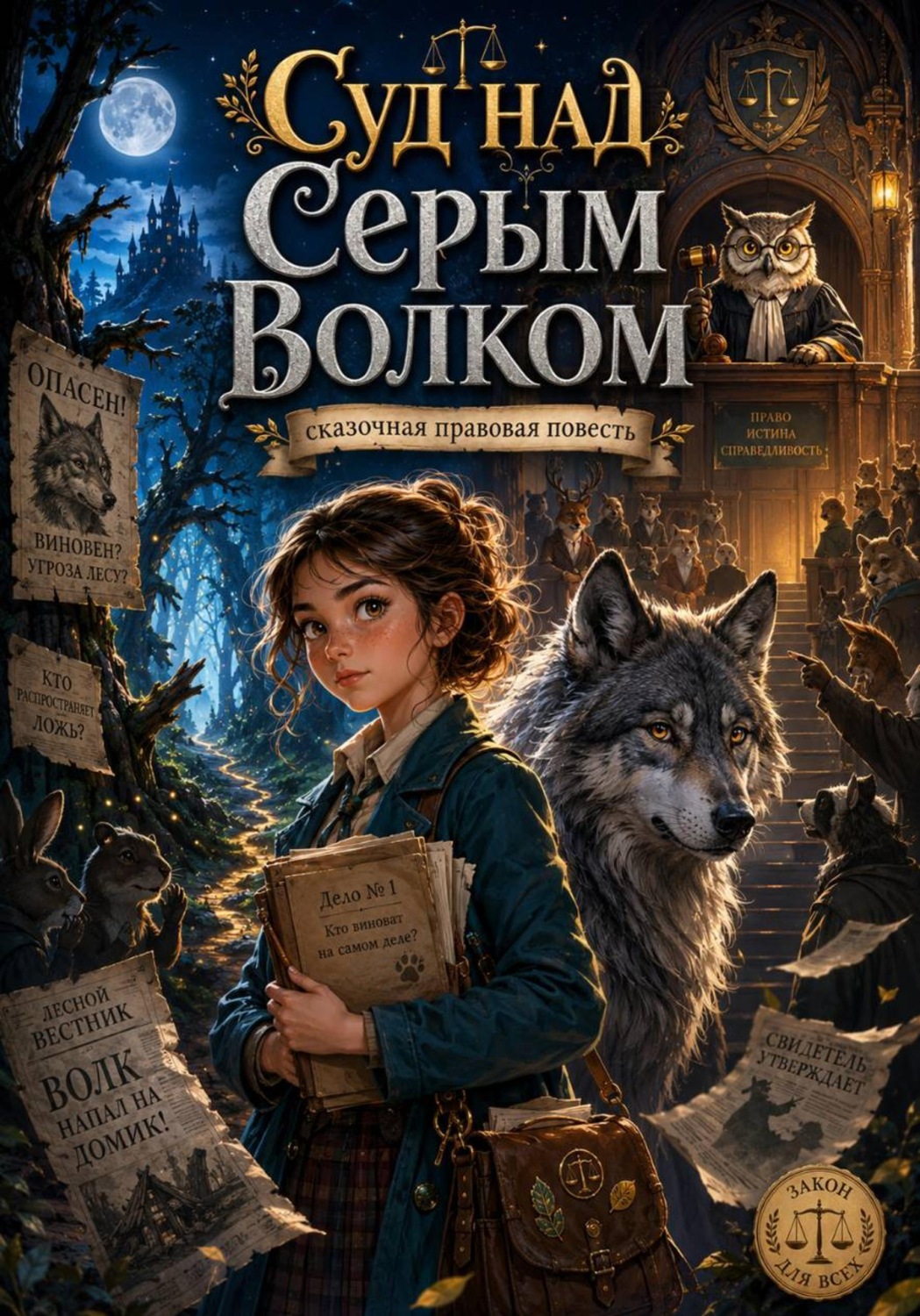 Обложка книги «Суд над серым волком»